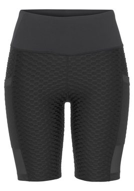 vivance active Radlerhose -Sporthose mit Wabendesgin und zwei Taschen