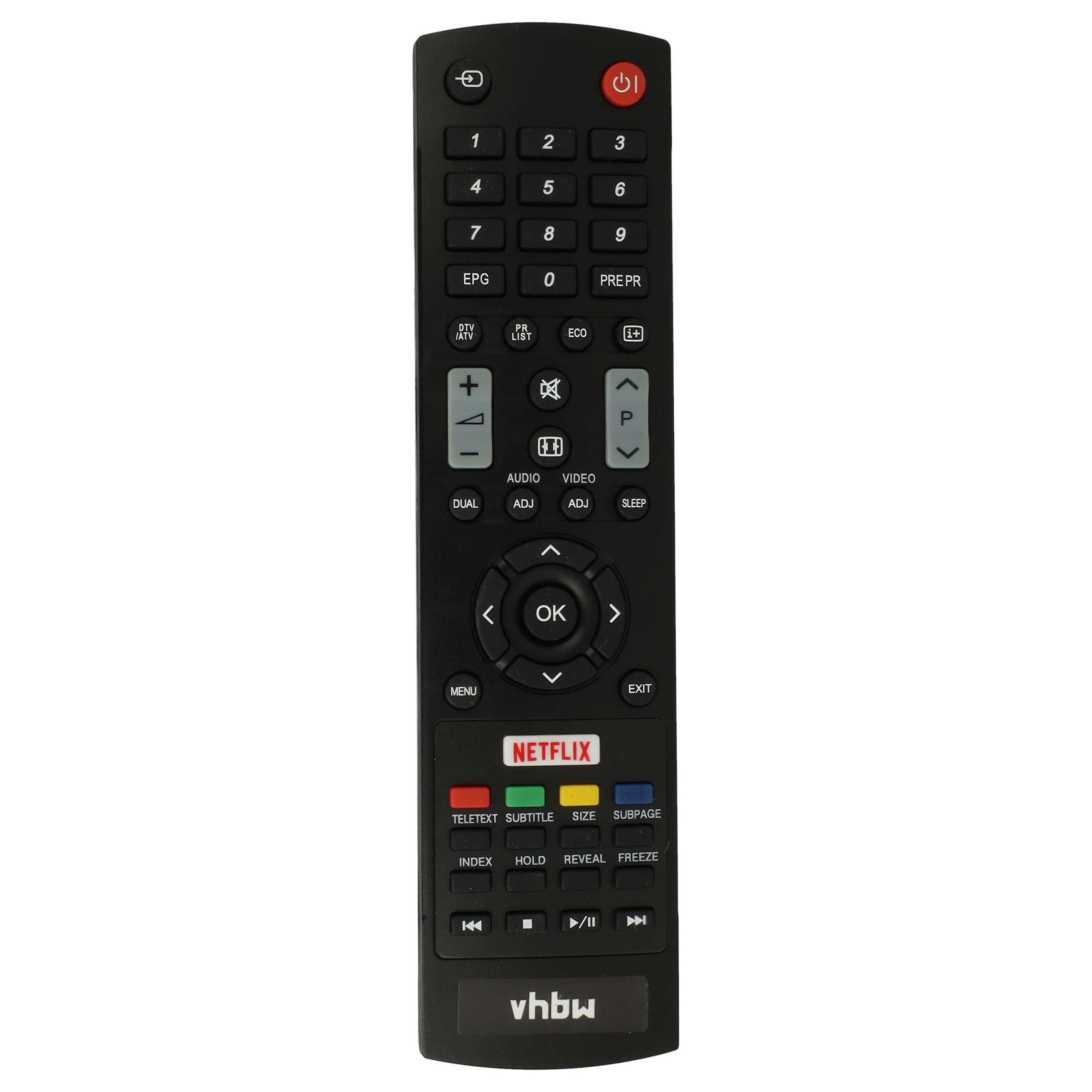 vhbw passend für Sharp LC-50LD264E, LC-50LD265E, LC-46LD266K TV, Video Fernbedienung