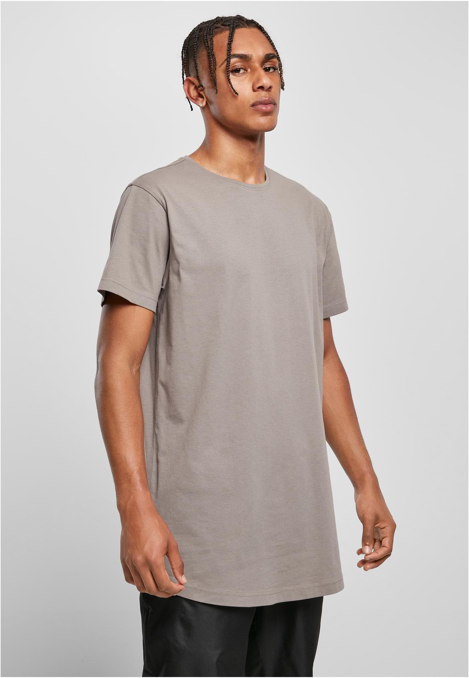 URBAN CLASSICS Kurzarmshirt asphalt Long Shaped Tee (1-tlg) Herren