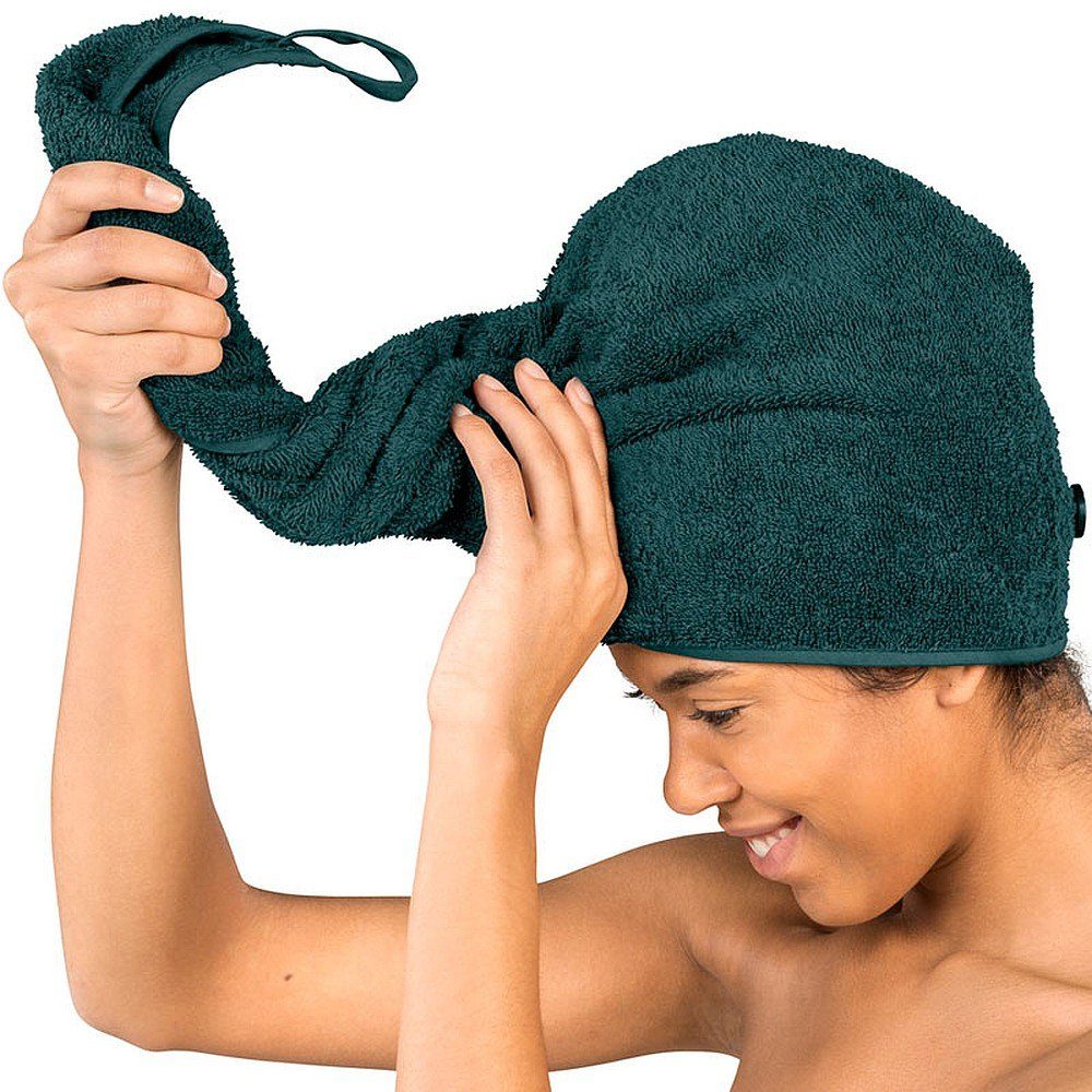 Lanudo Turban-Handtuch Haar Petrol Handtuch Farben versch. Turban Lanudo® Unisex