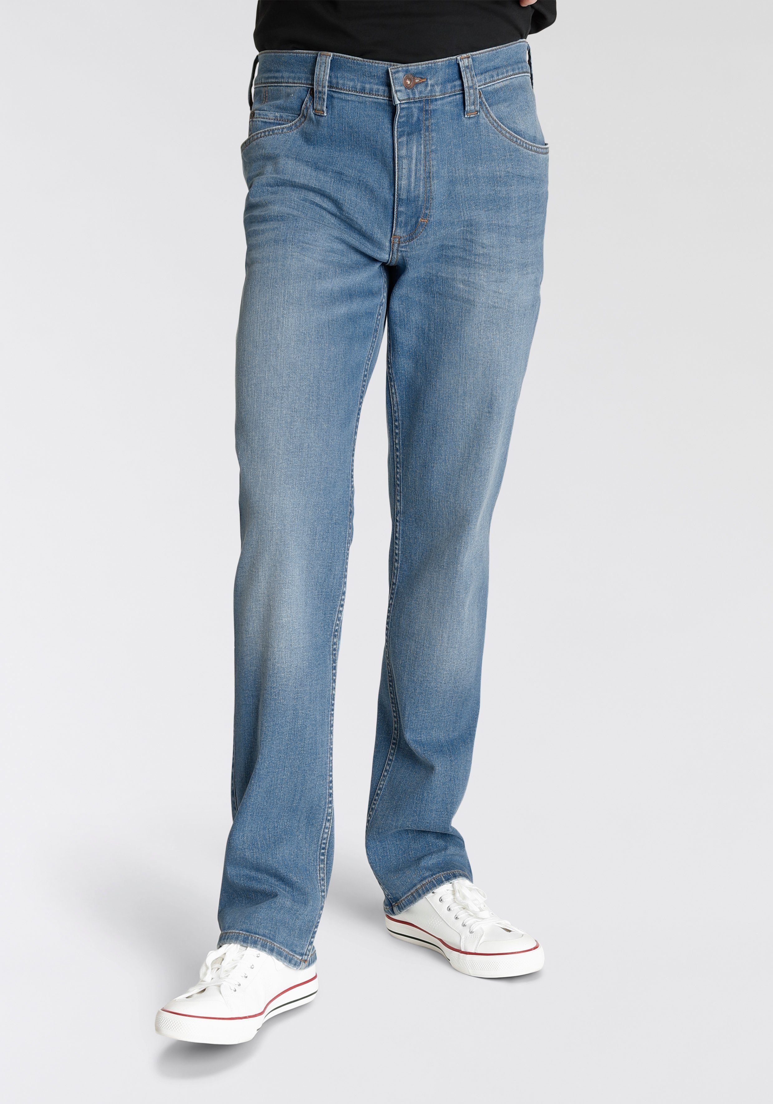 Style medium 5-Pocket-Jeans washed MUSTANG blue Tramper Straight