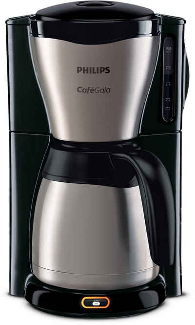 Philips Filterkaffeemaschine HD7548 Café Gaia, 1,2l Kaffeekanne, Thermokanne, 15 Tassen, Tropf-Stopp-Funktion, Abschalt-Automatik