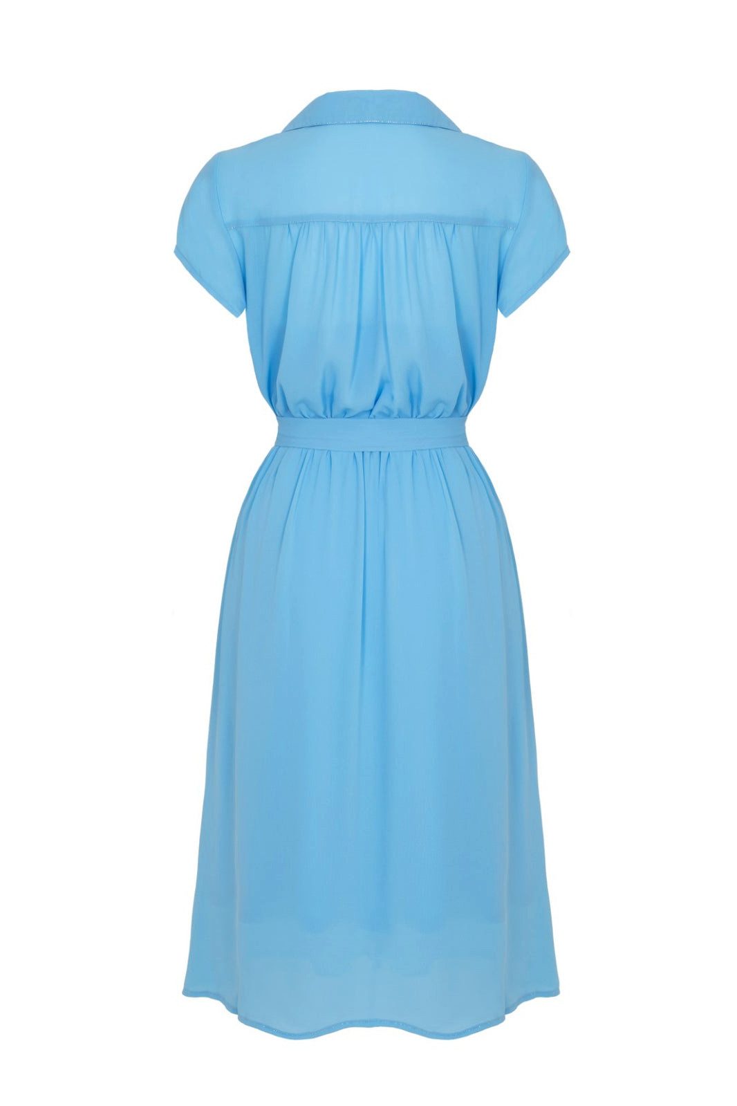 Hell Bunny A-Linien-Kleid Pearl Blusenkleid Retro Vintage Chiffon 50er 40er
