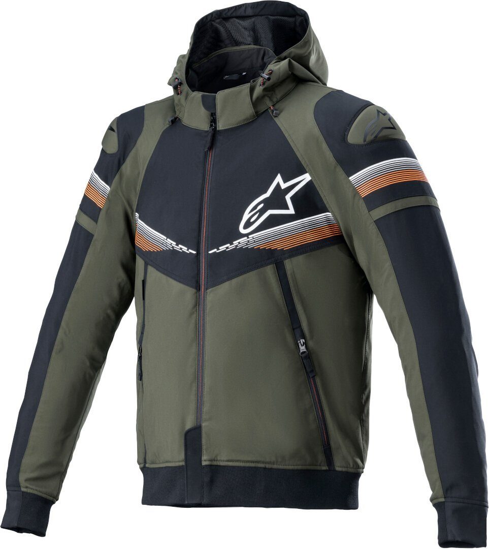 Alpinestars Motorradjacke Sektor V2 Motorrad Green/Black Hoodie