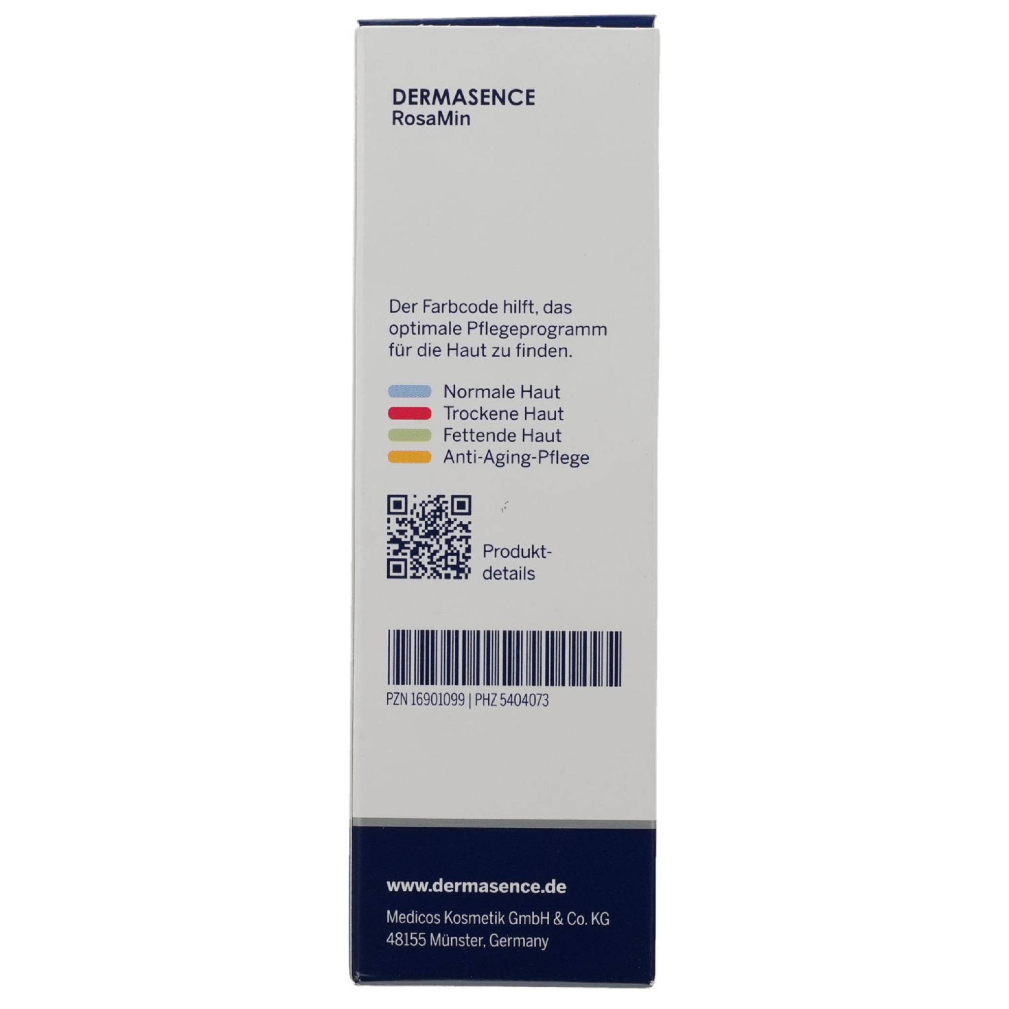 Dermasence Gesichtspflege DERMASENCE RosaMin Tagespflege mit LSF 50ml PZN 16901099
