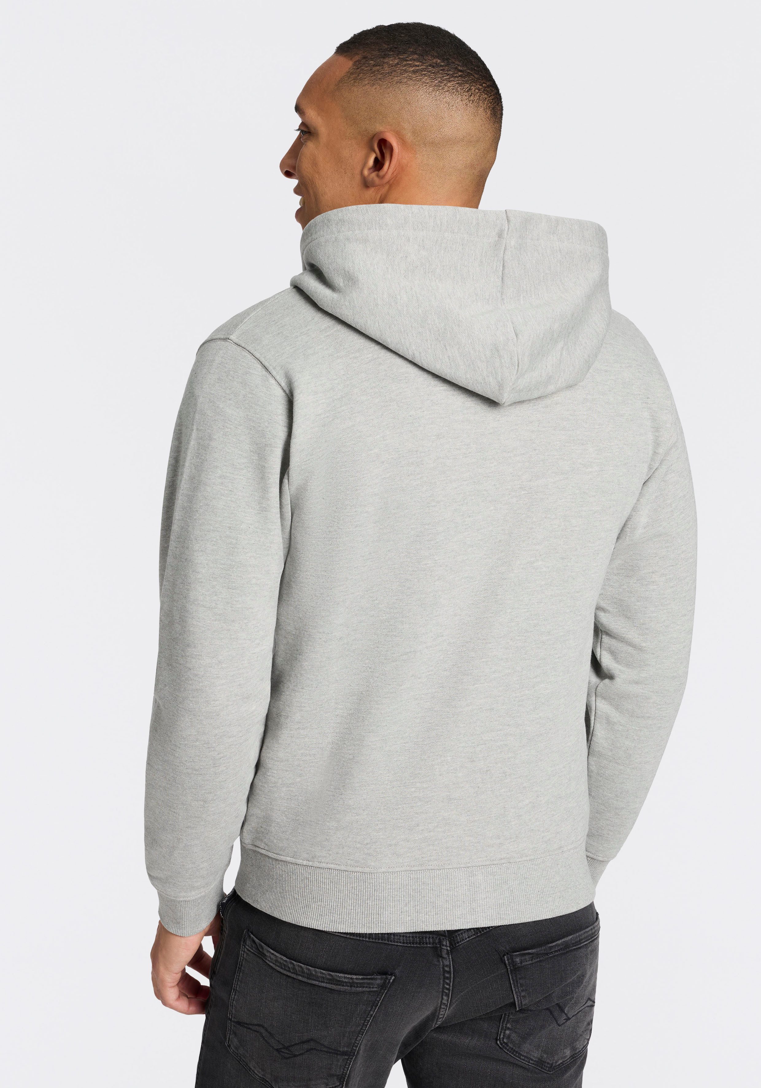 Replay Kapuzensweatjacke aus Baumwolle, Regular Fit