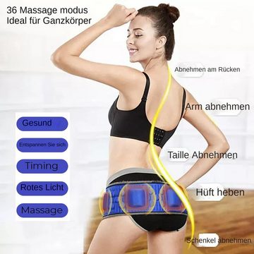 yozhiqu Shiatsu-Massagegürtel Massage-Schlankheitsgürtel, elektronisches kabelloses Massagegerät, 1-tlg., verbessert die Durchblutung und verbrennt Kalorien