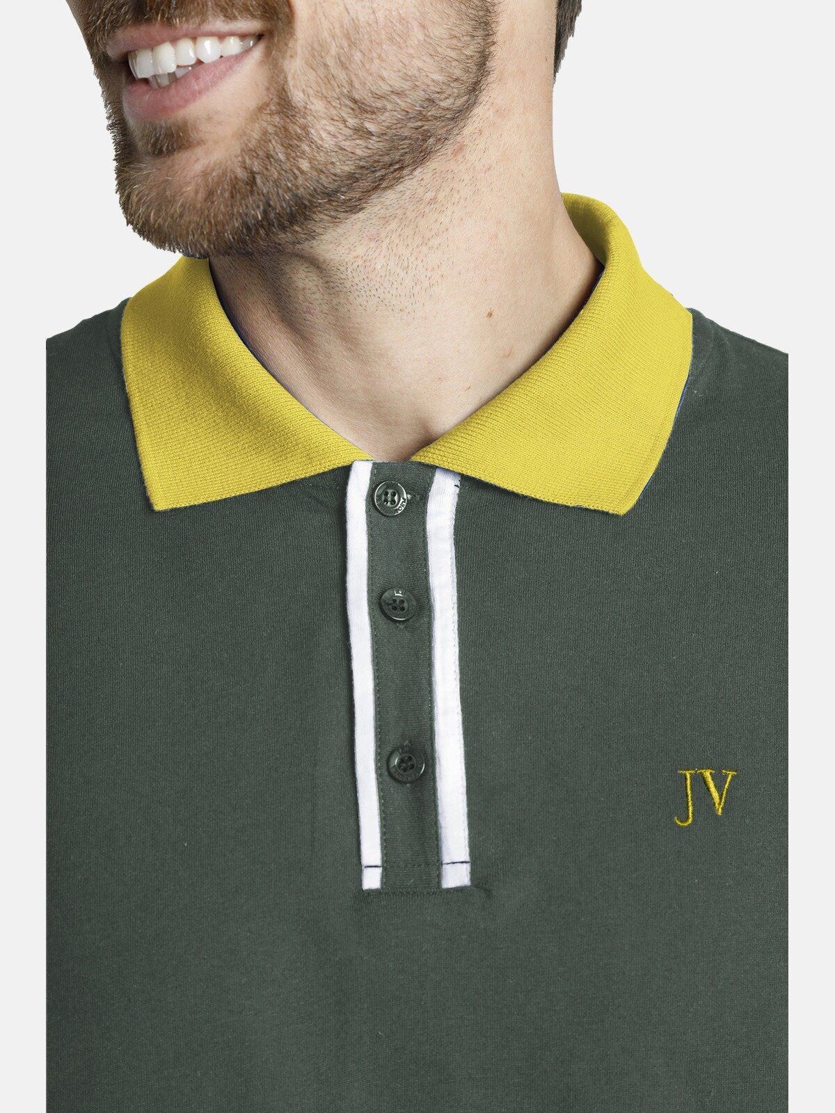 ISFRIED Jan grün Poloshirt Fit weiche Vanderstorm Comfort Baumwolle,