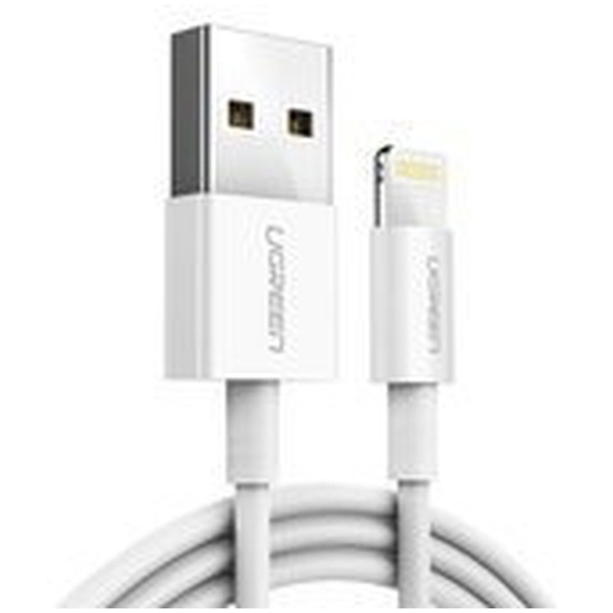 UGREEN Kabel Ugreen US155 20730 USB-A Lightning MFi 2 4A 2m bialy Smartphone-Ladegerät