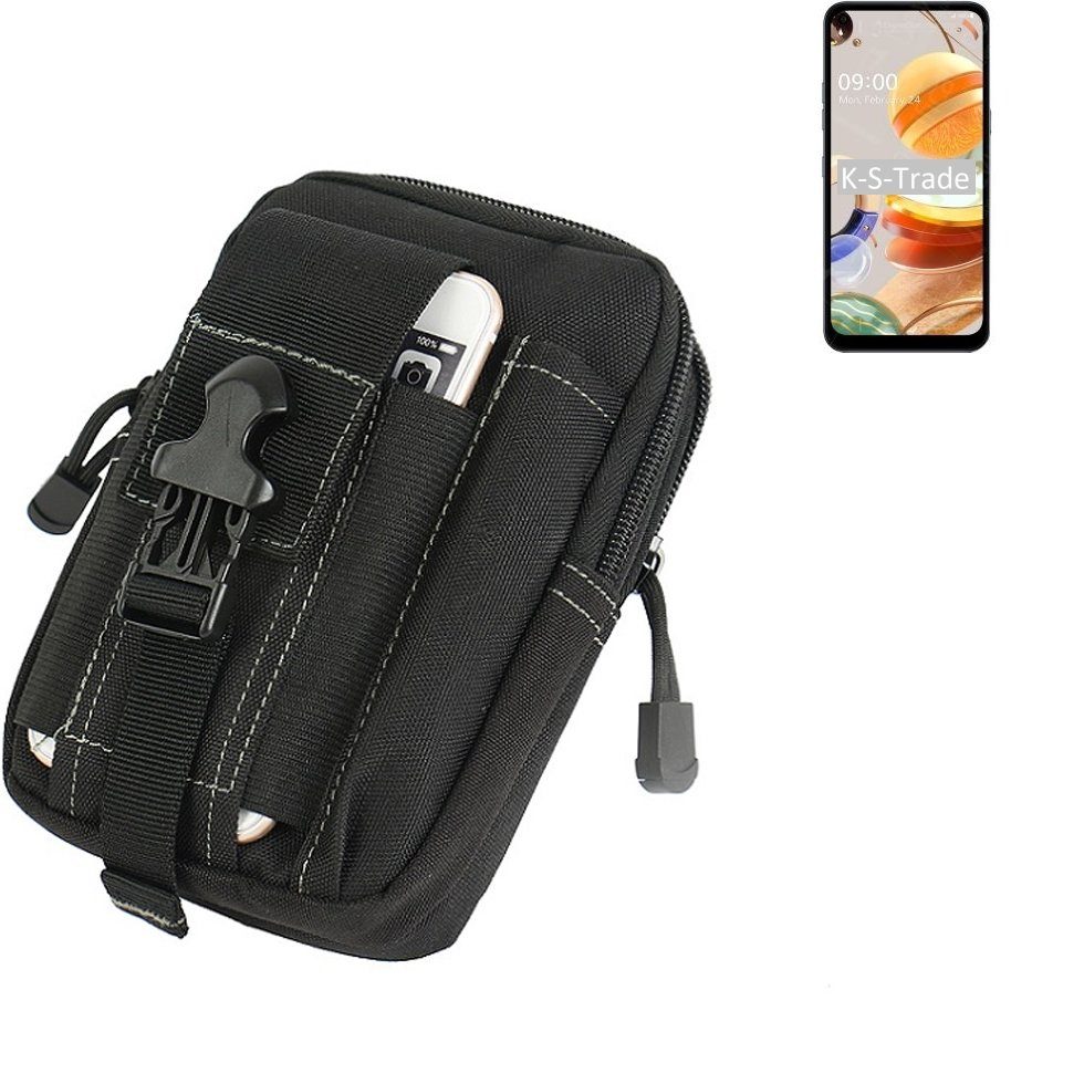 K-S-Trade Handyhülle für LG Electronics K61, Gürtel Tasche Gürteltasche Holster Schutz Hülle Handy Hülle