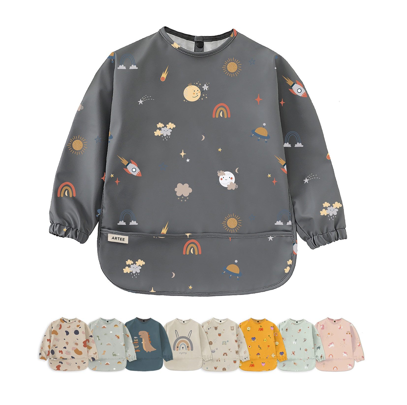 Artee Слюнявчики Ärmellätzchen mit Auffangtasche Размер S für 6-18 Monate