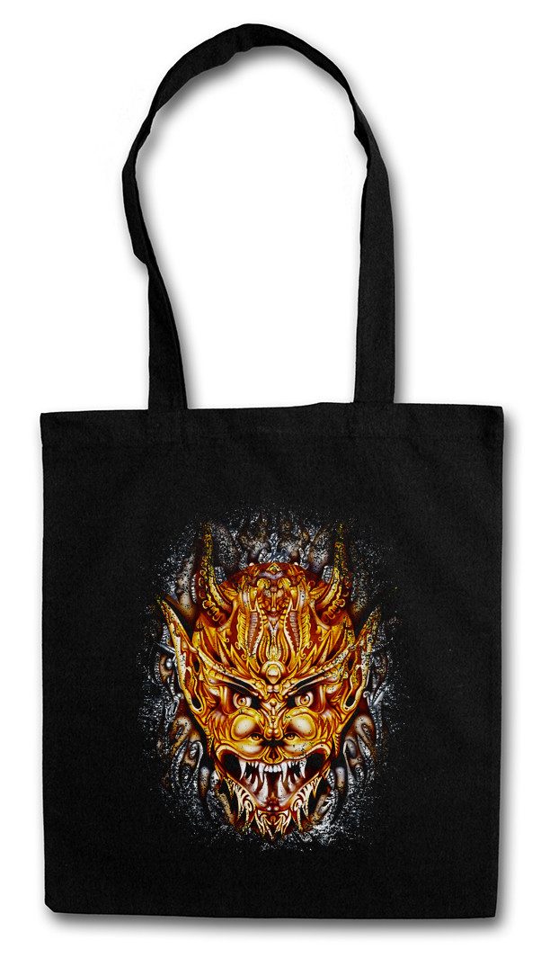 Beuteltasche Devil Of De Andy Stofftasche Teufel Skull Schädel Devil Satan