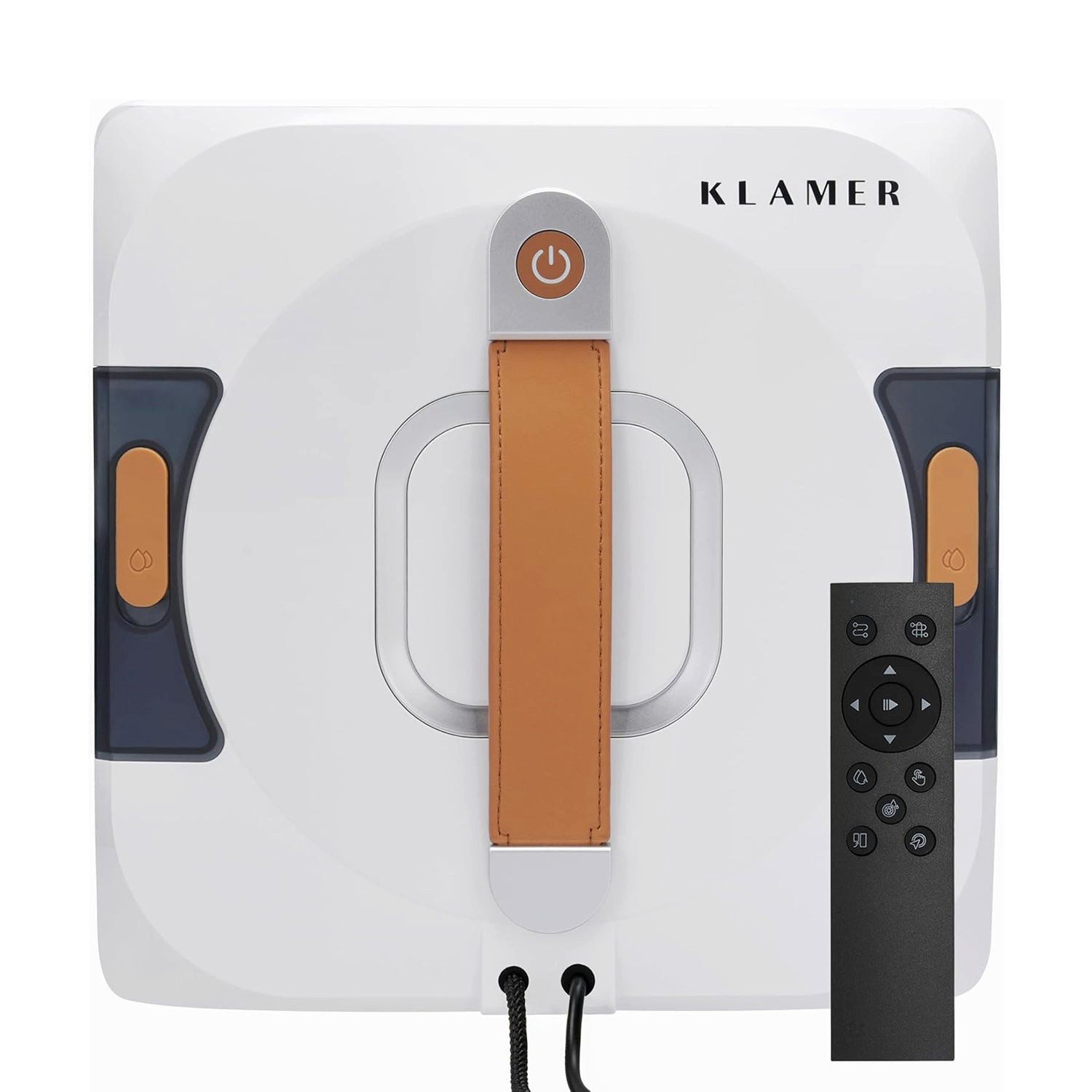 KLAMER Fensterputzroboter Kompakter Fensterroboter mit automatischer Kanten-Erkennung, Dual Spr…, Randerkennung, Absturzsicher,2 Modi, Fernbedienung/App Steuerung