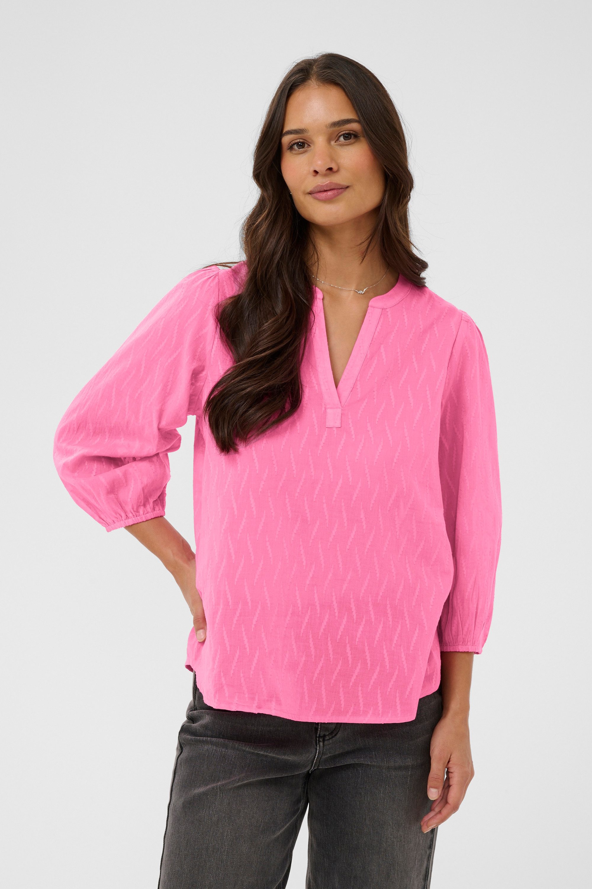 KAFFE Kurzarmbluse Kurzarm-Bluse KAgabriela günstig online kaufen