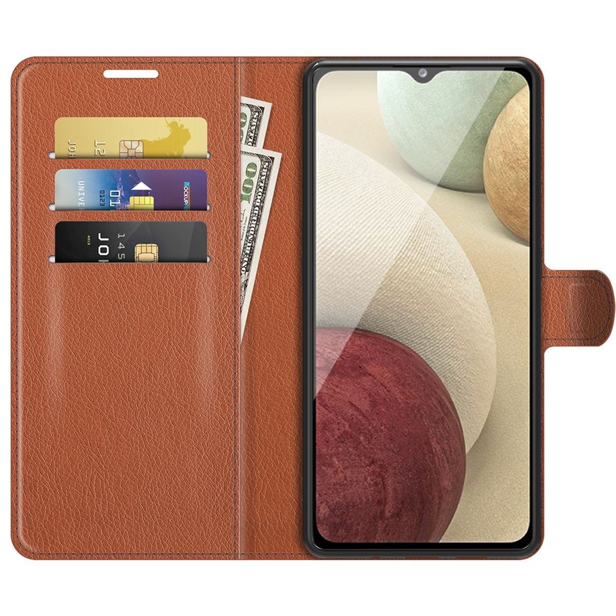 König Design Handyhülle Samsung Galaxy A22 4G, Schutzhülle Schutztasche Case Cover Etuis Wallet Klapptasche Bookstyle