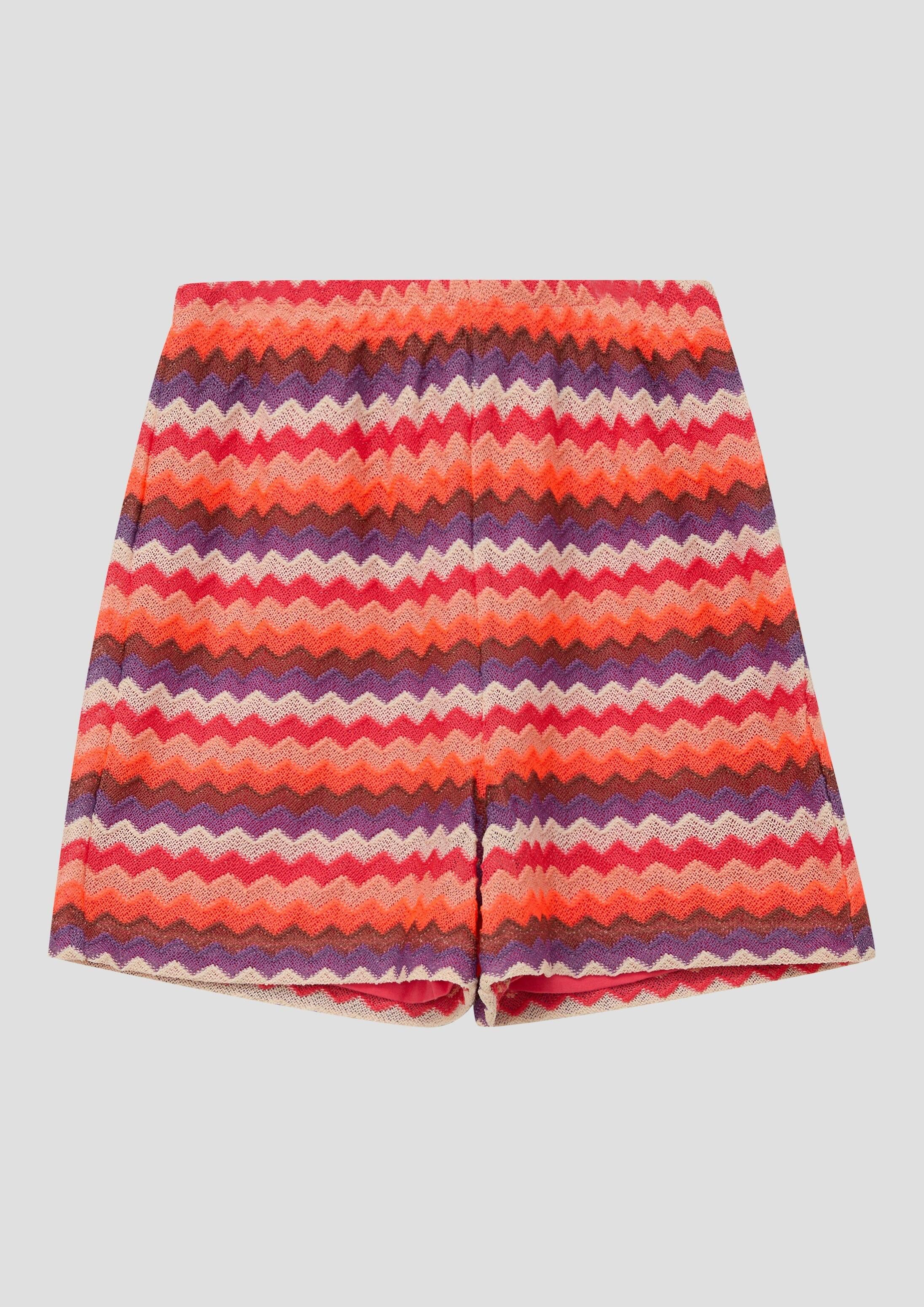 s.Oliver Shorts Leggings Wide Leg-Shorts mit Struktur und Jerseyfutter