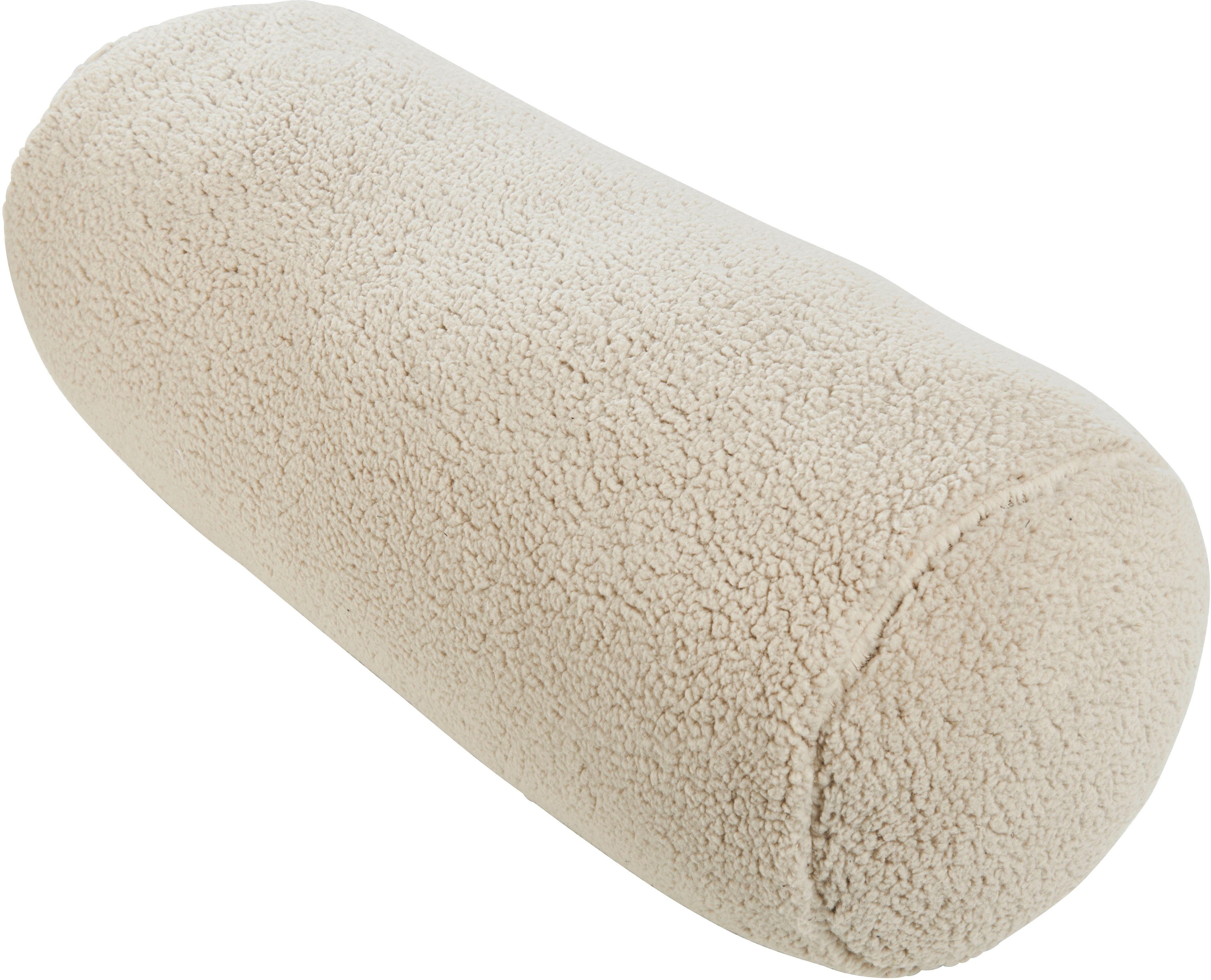 done.® Nackenrolle Soul, 1-tlg., Aus weichem Teddy-Plüsch mit Reißverschluss