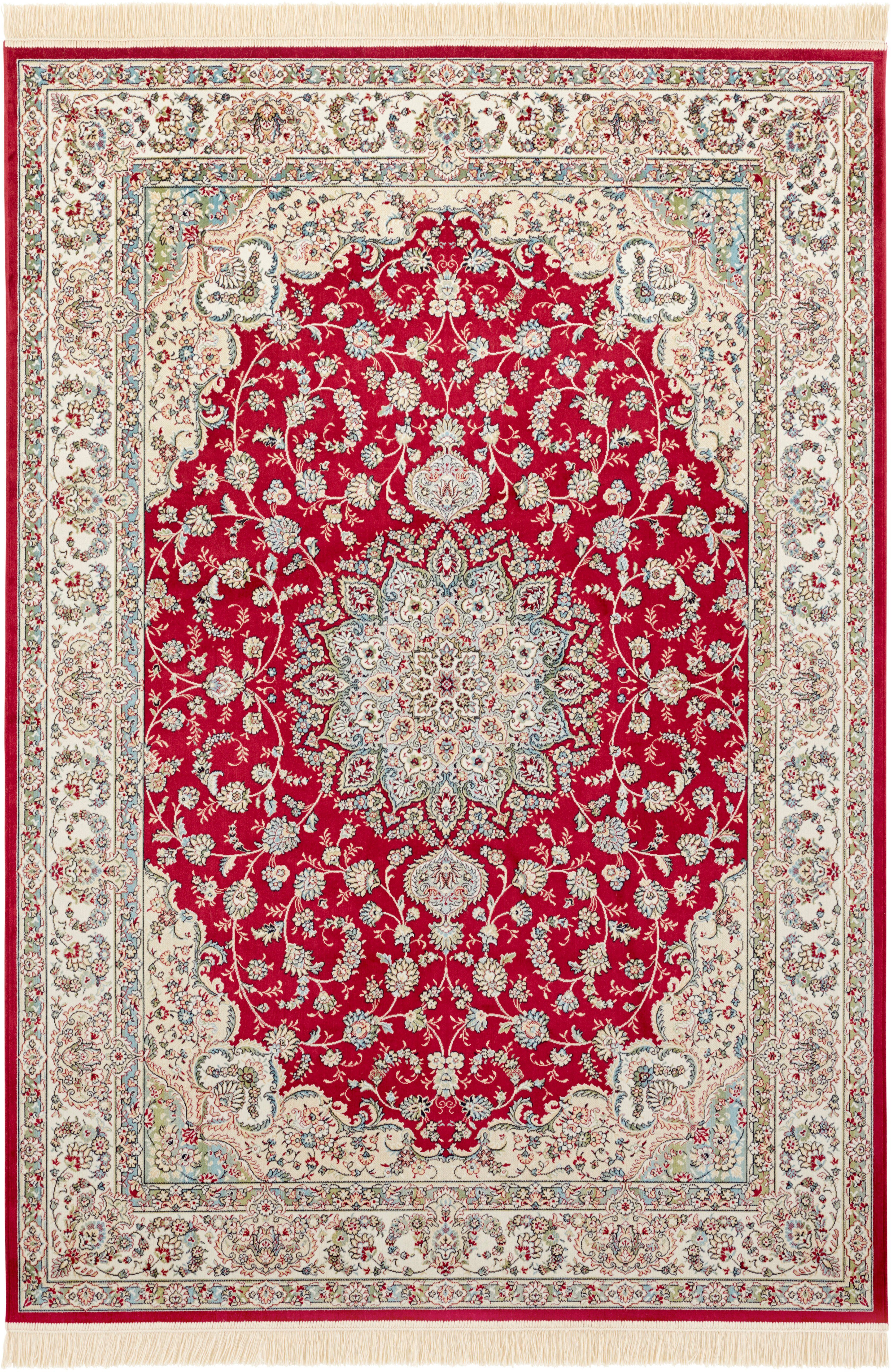 Teppich Antik Nain, NOURISTAN, rechteckig, Höhe: 5 mm, Orientalisch mit Fransen, Orient, Wohnzimmer, Schlafzimmer, Esszimmer