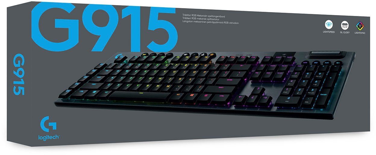 Logitech G G915 LIGHTSPEED tactile Gaming-Tastatur
