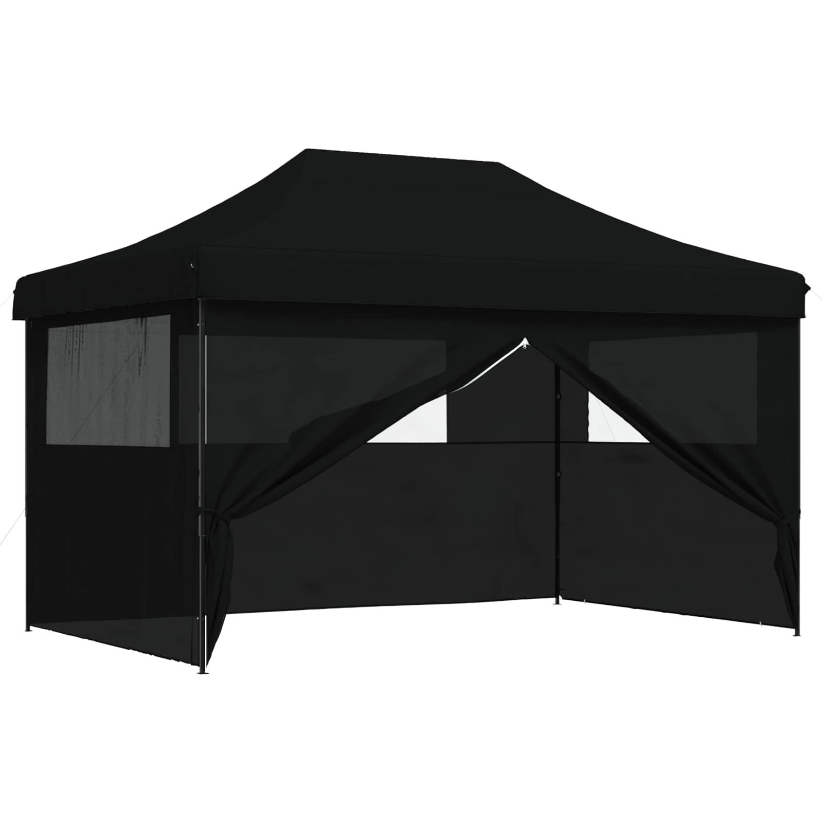 vidaXL Partyzelt Partyzelt 292 x 440 x 315 cm Schwarz Oxford-Stoff