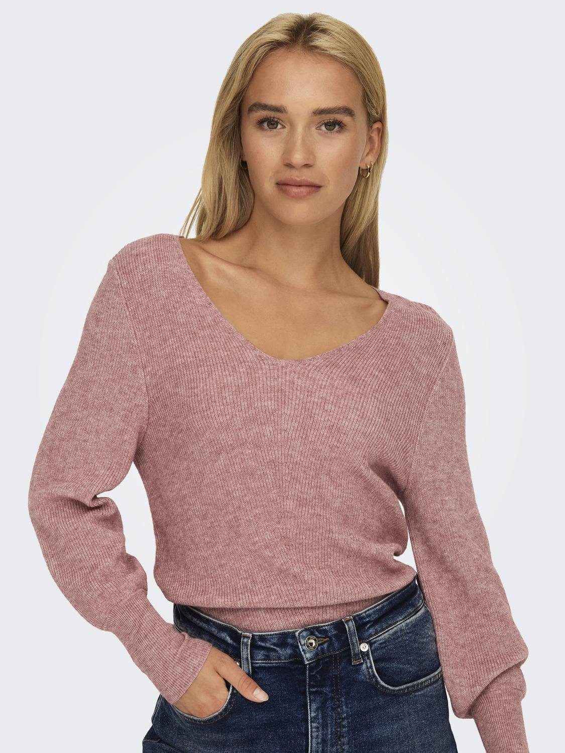 ONLY V-Ausschnitt-Pullover ONLATIA L/S V-NECK CUFF günstig online kaufen