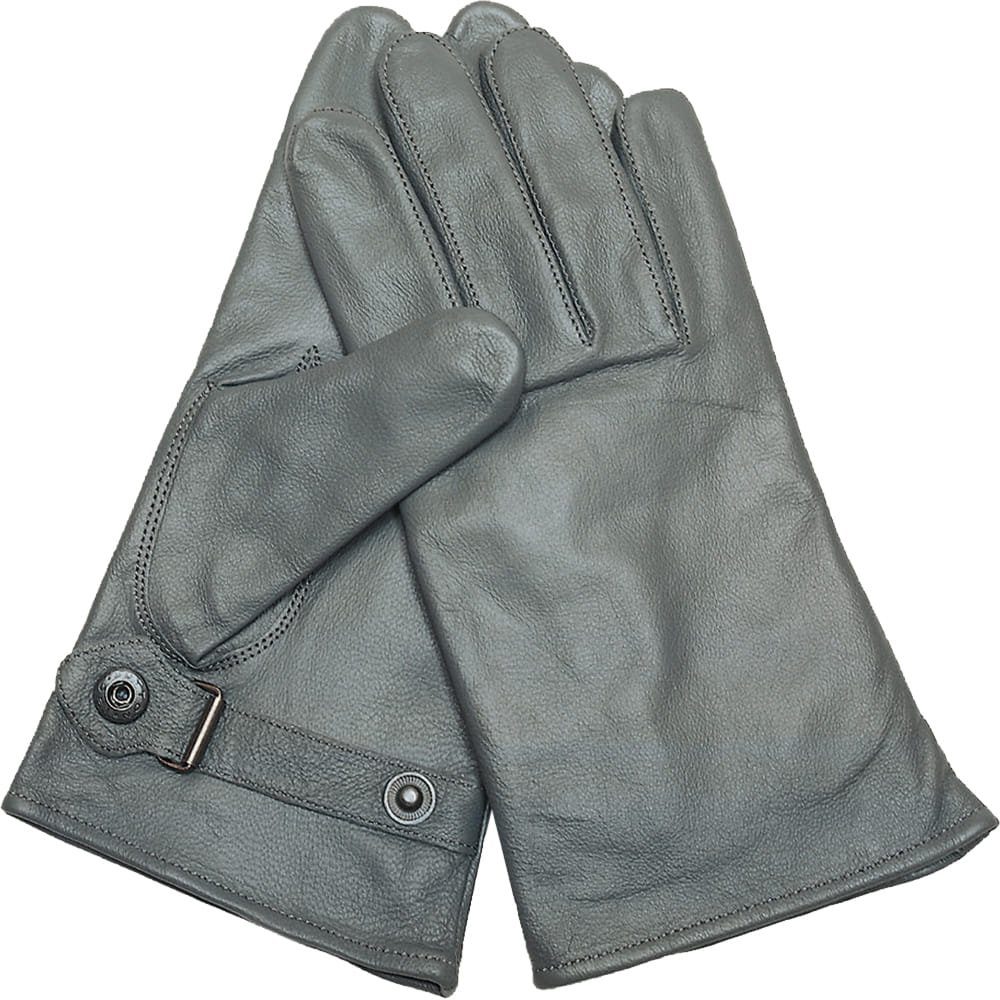 Lederhandschuhe Bundeswehr Lederhandschuhe gefüttert grau Bw Handschuhe Leder Winter