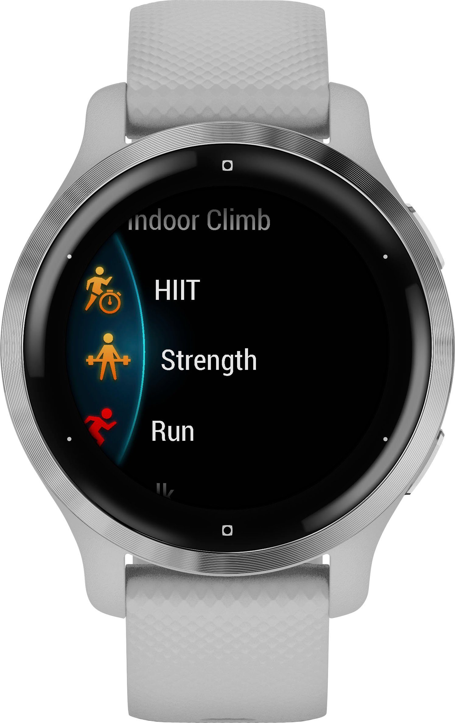 | Garmin (2,8 Sport-Apps 25 hellgrau 2S Venu cm/1,1 hellgrau Smartwatch vorinstallierten Zoll),