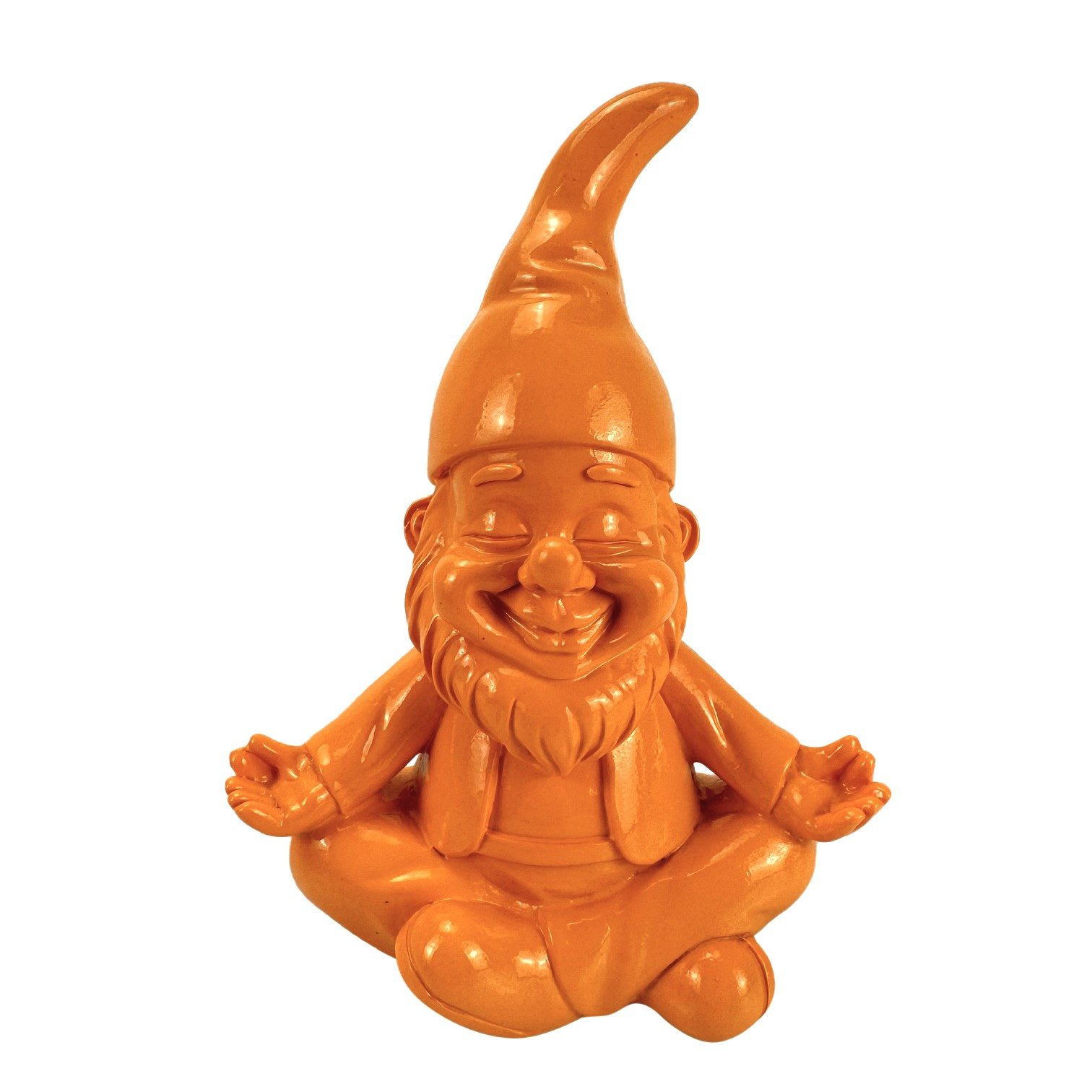 Online-Fuchs Gartenfigur für draußen - Lustiger Gartenzwerg in Yoga-Position - Deko Figuren, (wetterfest, moderne knallige Farben), Geschenkidee für Frühling, S – Bild 2 von 4