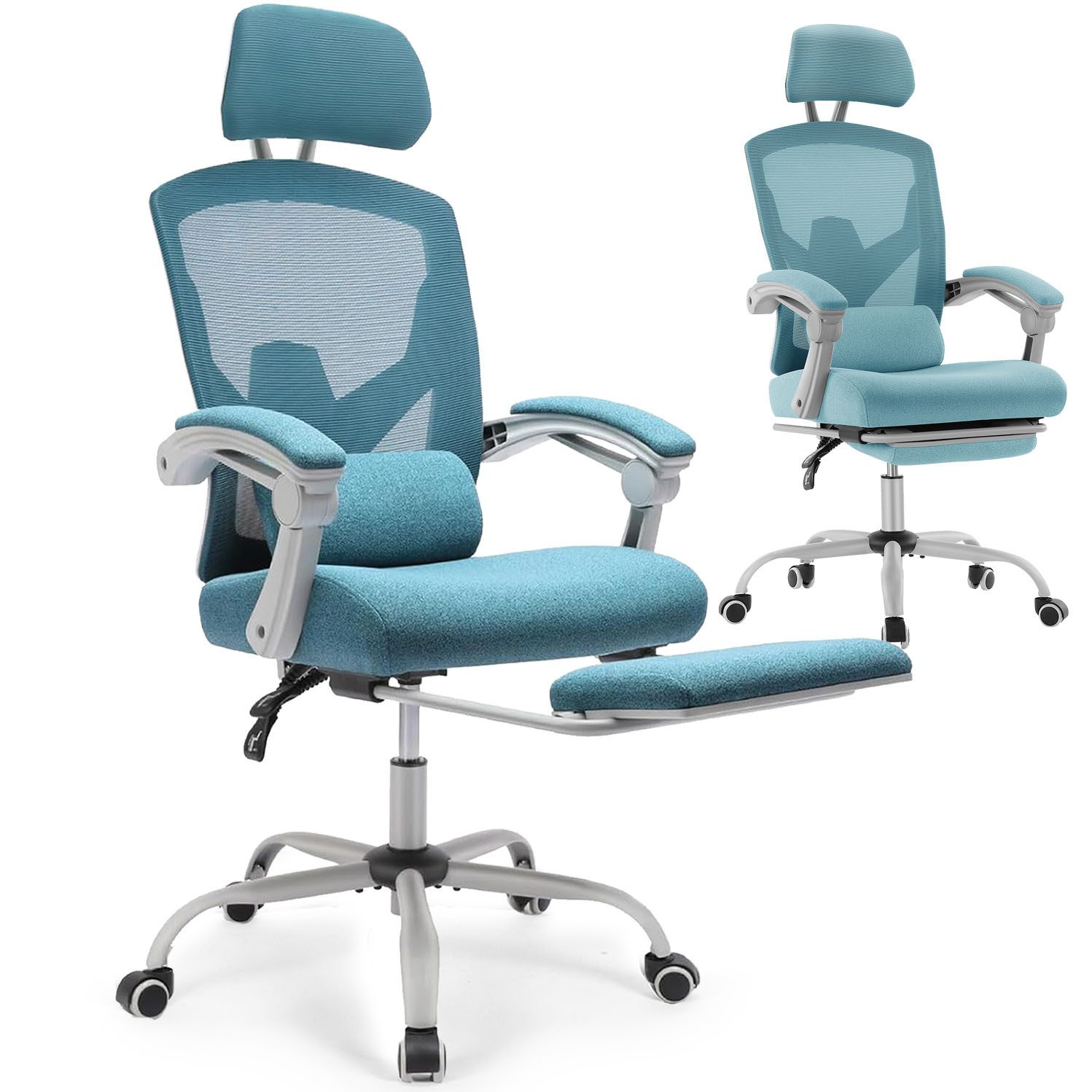 Bürostuhl Chefsessel Bürostuhl Ergonomisch Verstellbare Kopfstütze 120 Kg