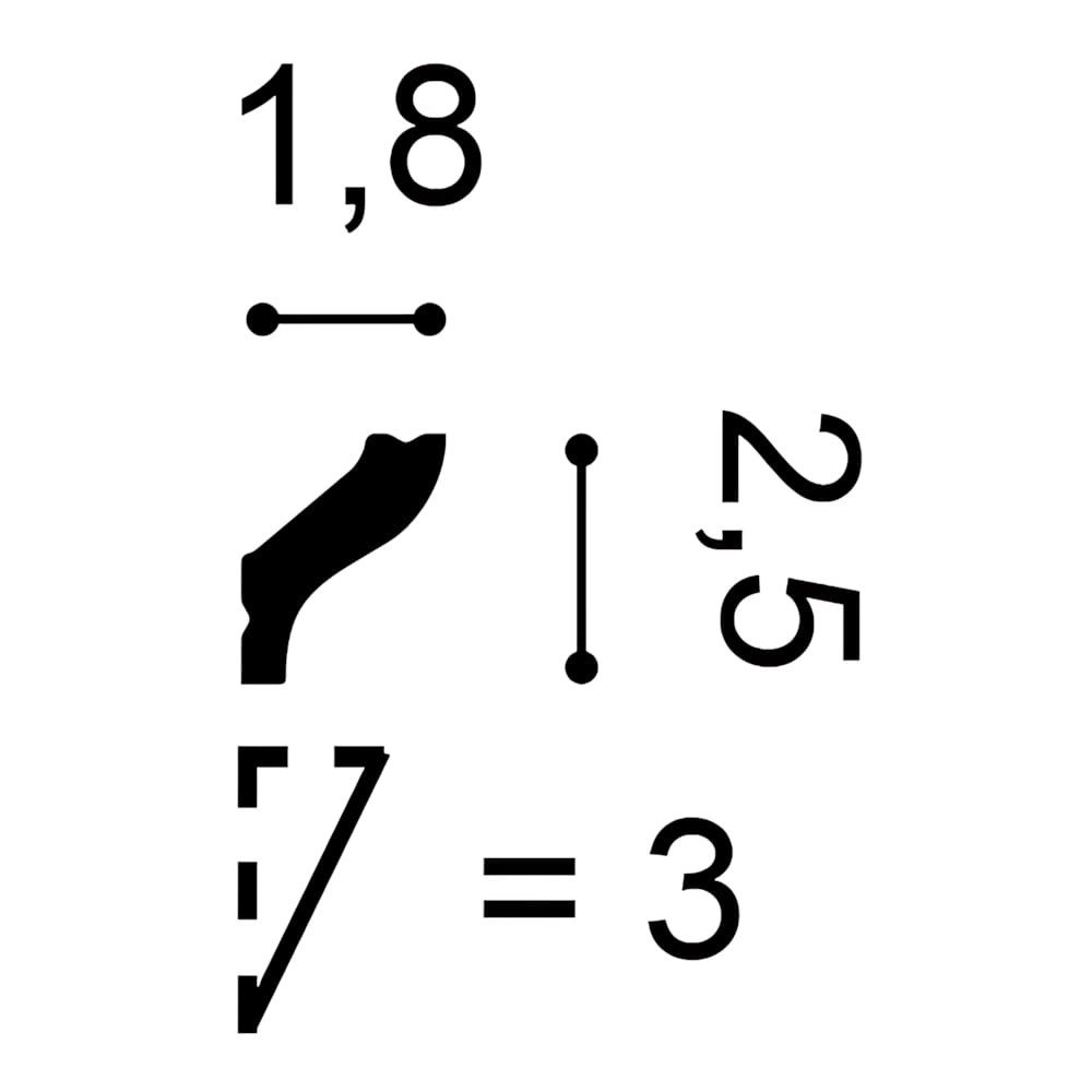 Orac Decor Eckprofil CB500N Zierprofil Zierleiste Stuck-Eck-Wand-Decken-Leiste 2 m (Profilleiste, 1-St., Stuckleiste, Eckleiste, Deckenleiste, Zierleiste, 2 m), Profilleiste