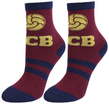 Sarcia.eu Haussocken Jungensocken in Burgund „FC Barcelona“ 23/26 EU