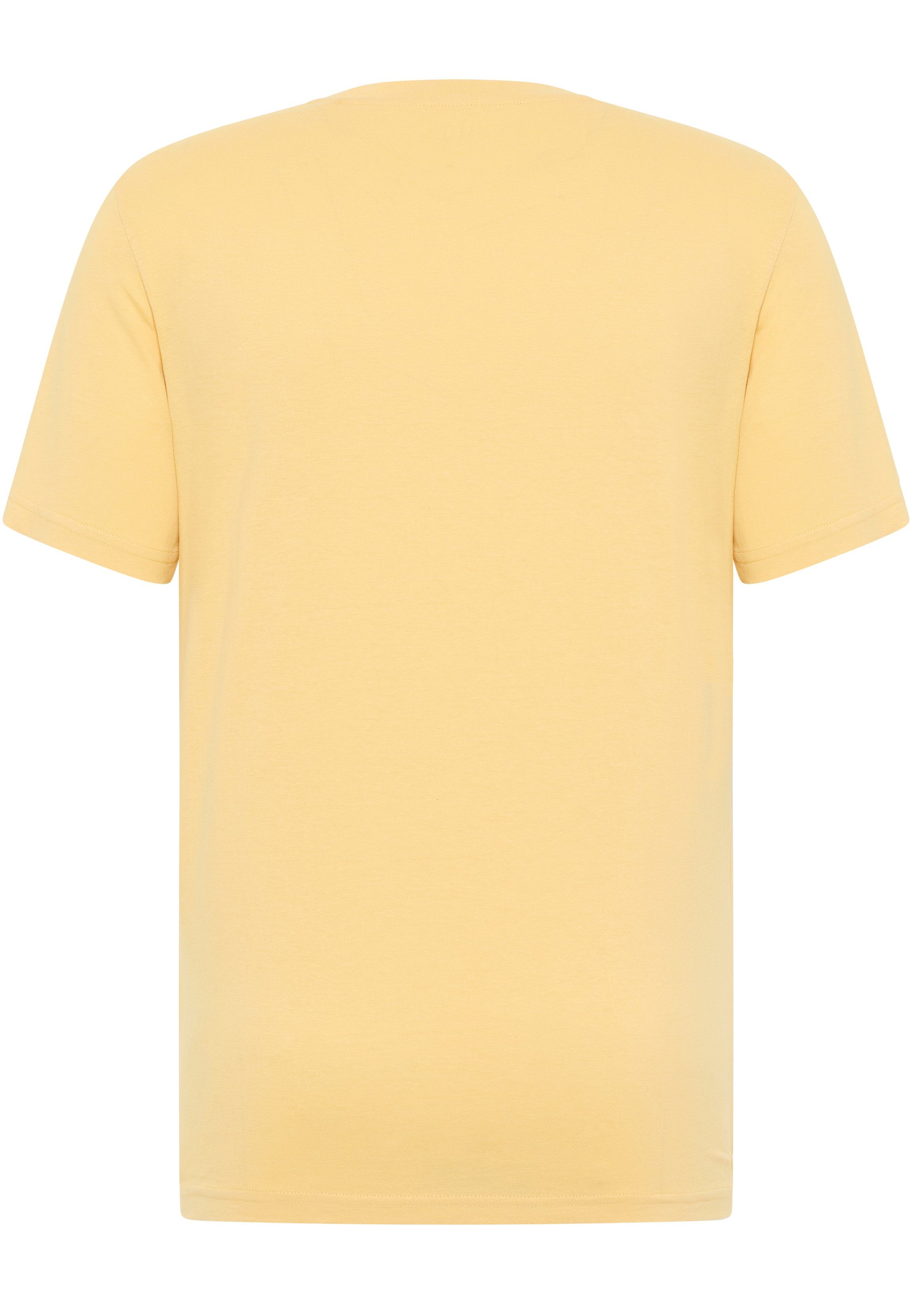 Kurzarmshirt Print-Shirt gelb MUSTANG Mustang
