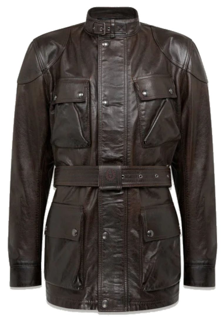Belstaff Motorradjacke Trialmaster Motorrad Lederjacke Ellenbogenprotektore günstig online kaufen