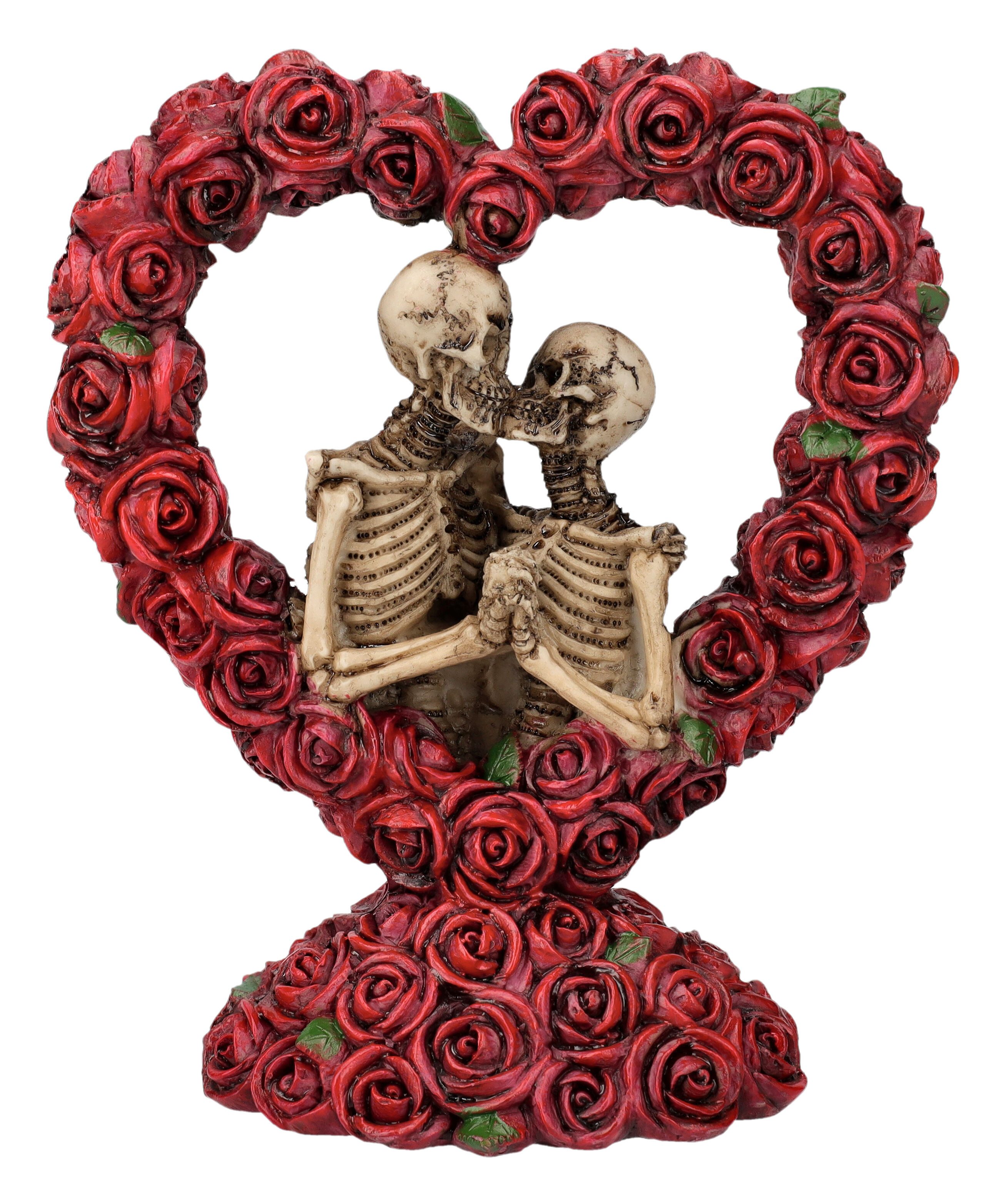 Figuren Shop GmbH Dekofigur Skelett Figuren in Rosenherz - To Have and To H günstig online kaufen