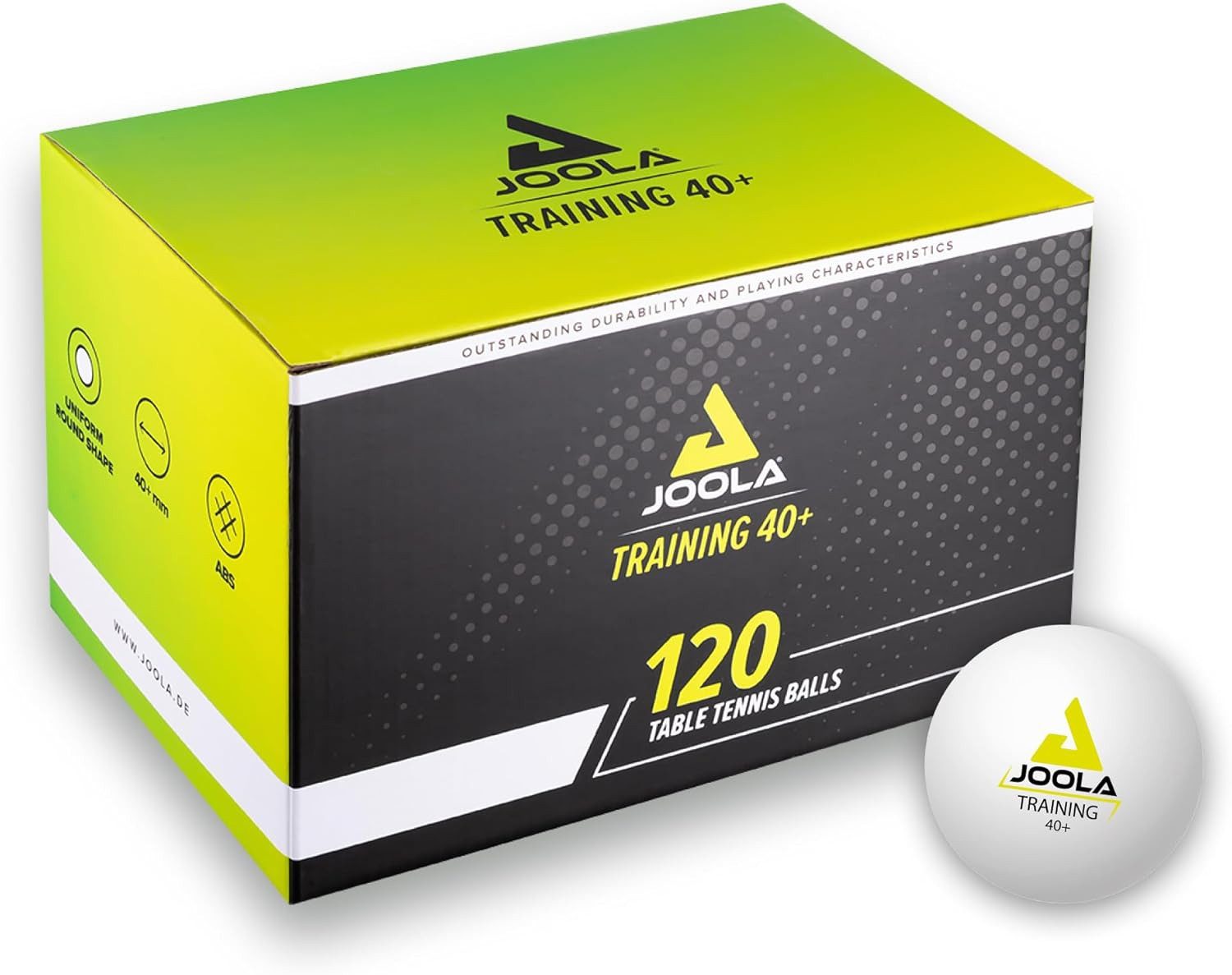 Joola Tischtennisball 120 Tischtennisbälle Training weiss 40+, Tischtennis Bälle Tischtennisball Ball Balls