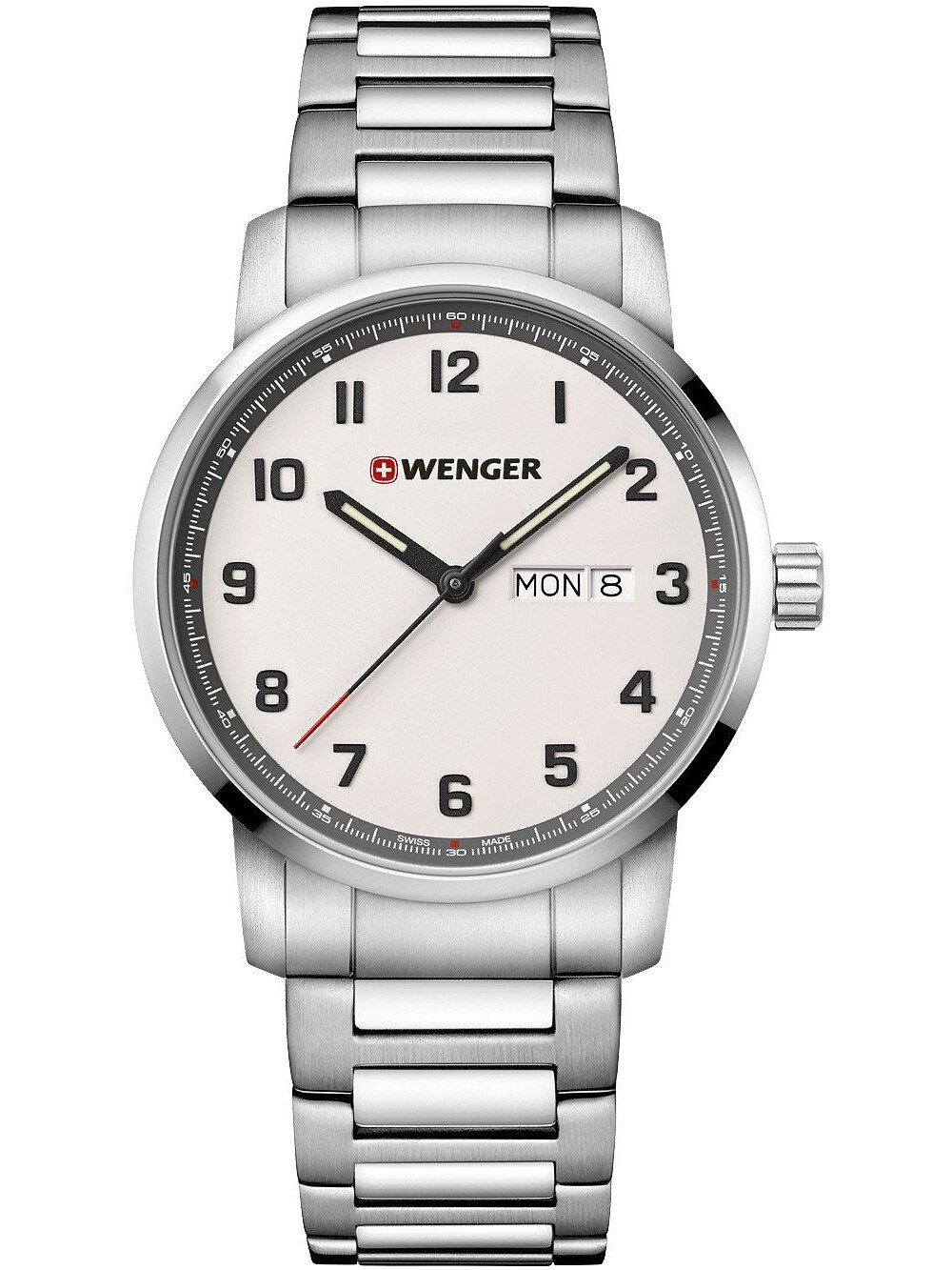 Wenger Quarzuhr Wenger 01.1541.120 Attitude Herrenuhr 42mm 10ATM Wenger 01.1541.120 Attitude Herrenuhr 42mm 10ATM
