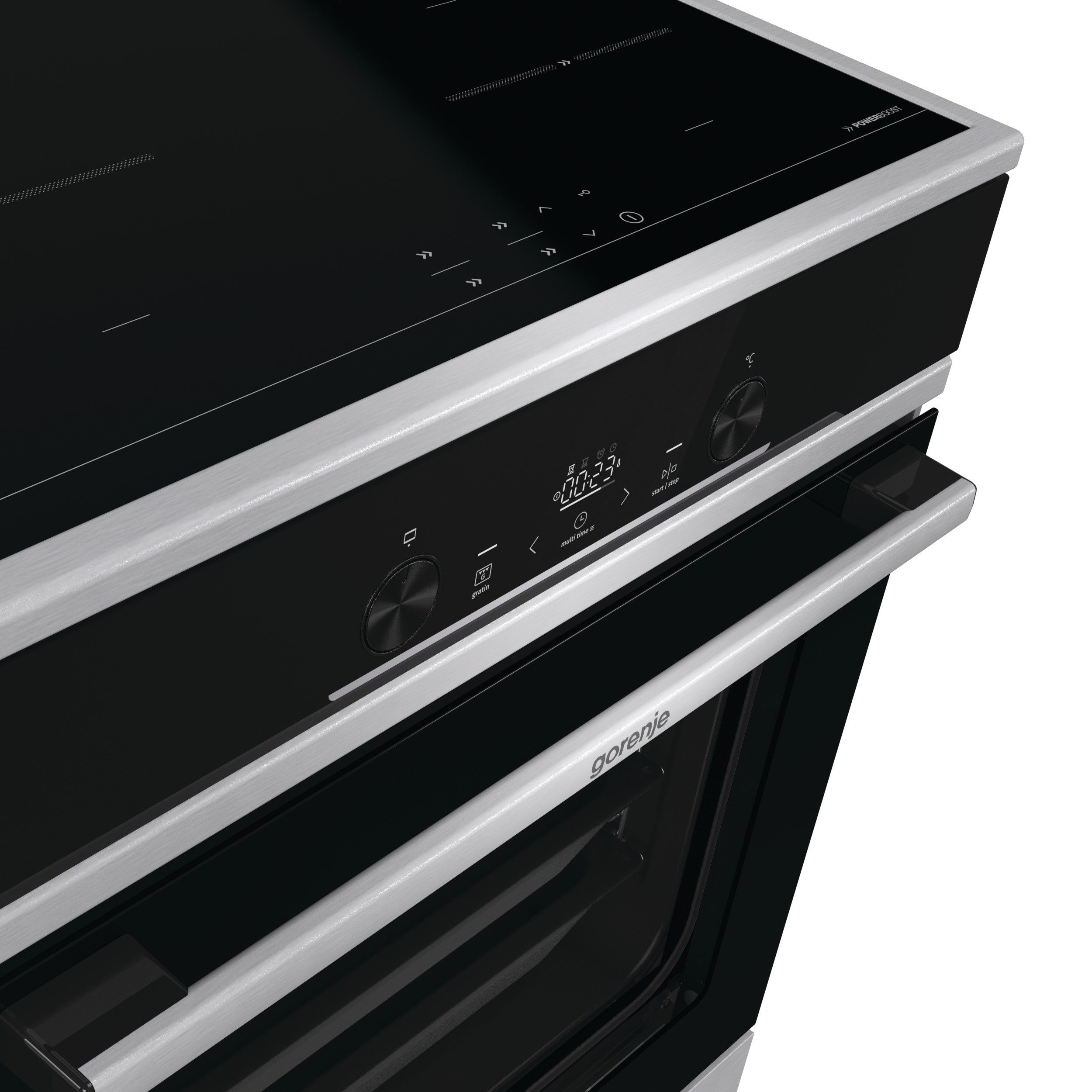 GORENJE Induktions-Standherd GEIT6E81XPG, Pyrolyse-Selbstreinigung, Induktions-Kochfeld