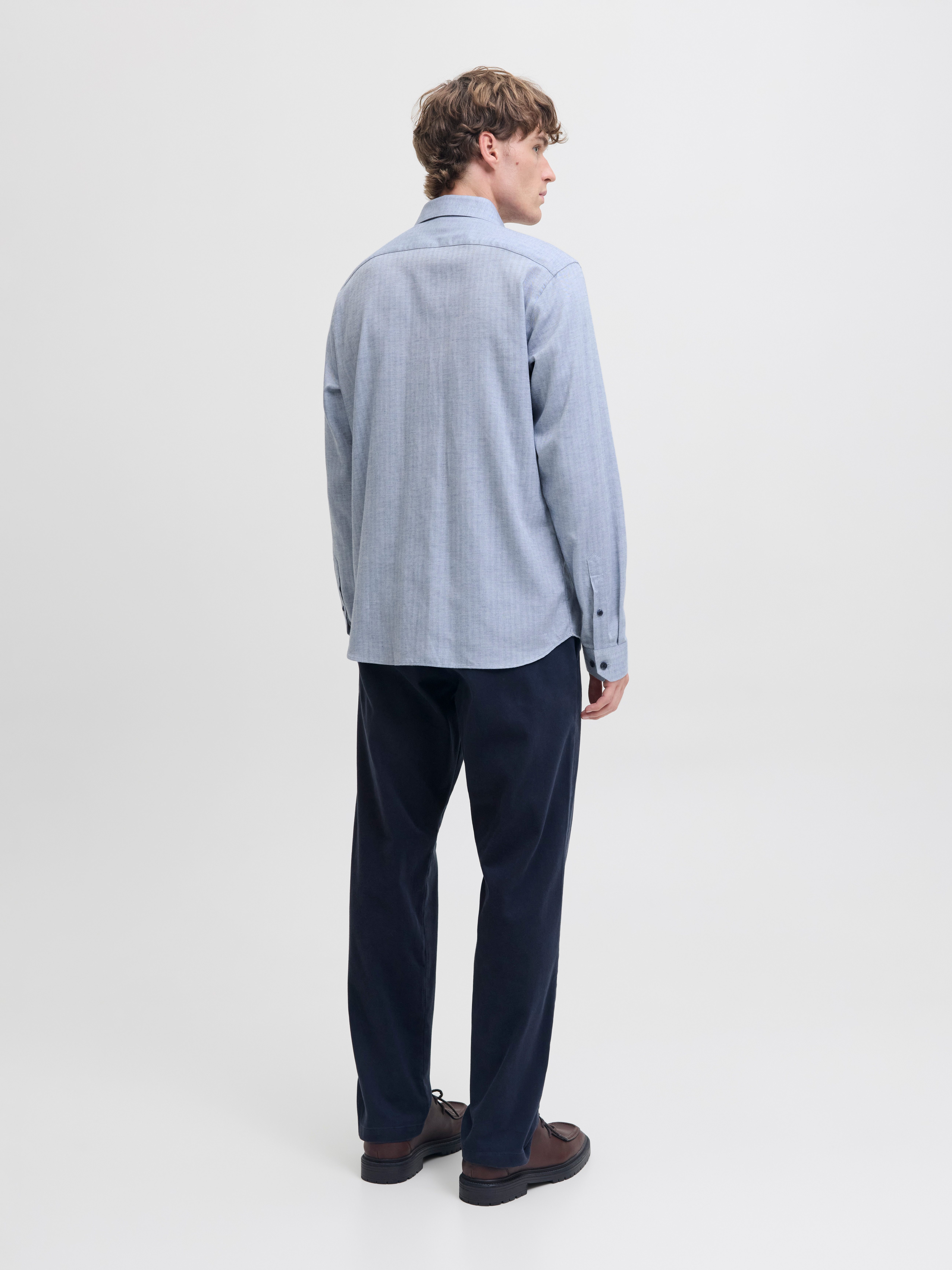 Jack & Jones Langarmhemd JPRBLAPARKER MELANGE L/S SHIRT BF