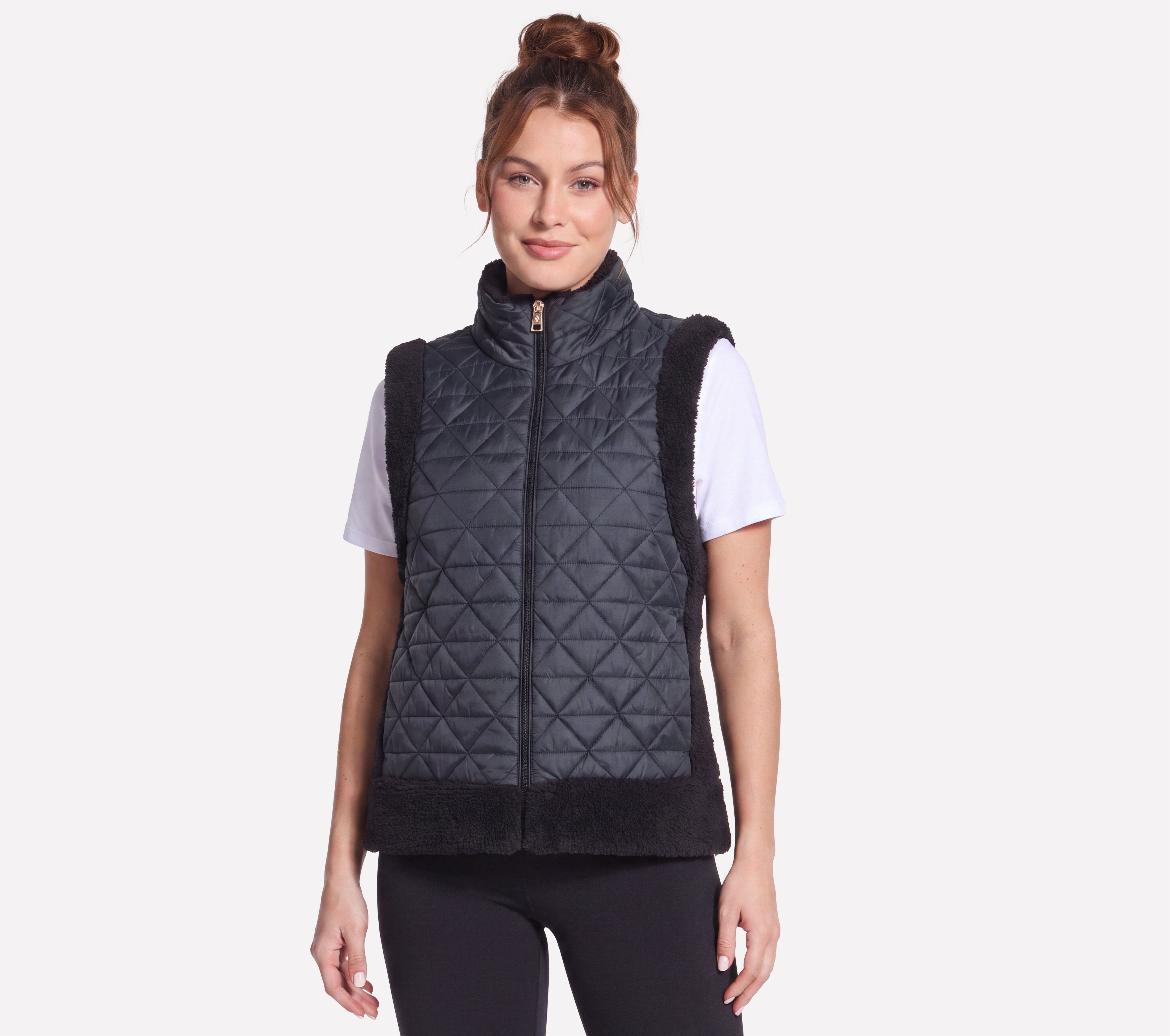 Skechers Steppweste Women's Jacket ärmellose Steppweste, aus Polyester und Nylon