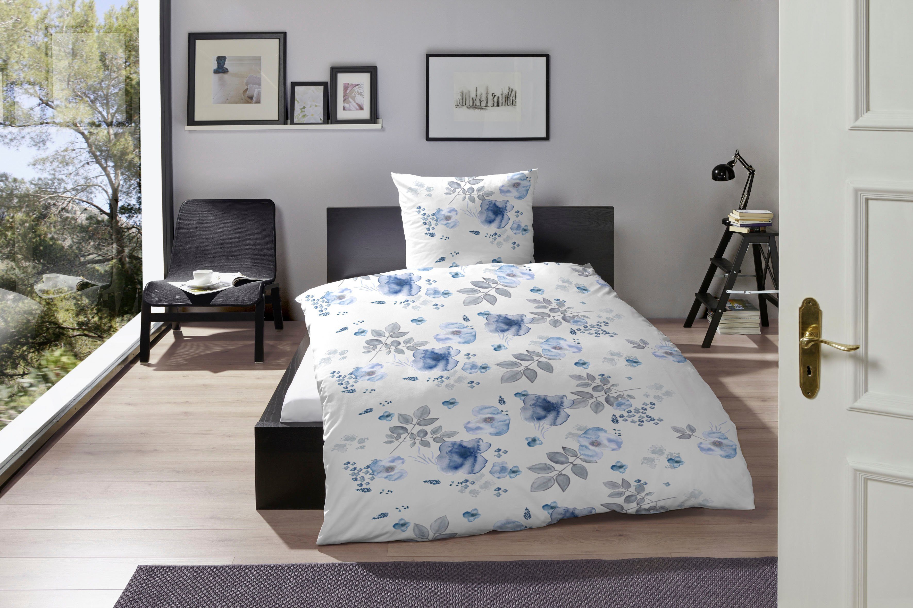 Primera Bettwäsche Biber Bettwäsche "Flowerful", Biber, günstig online kaufen