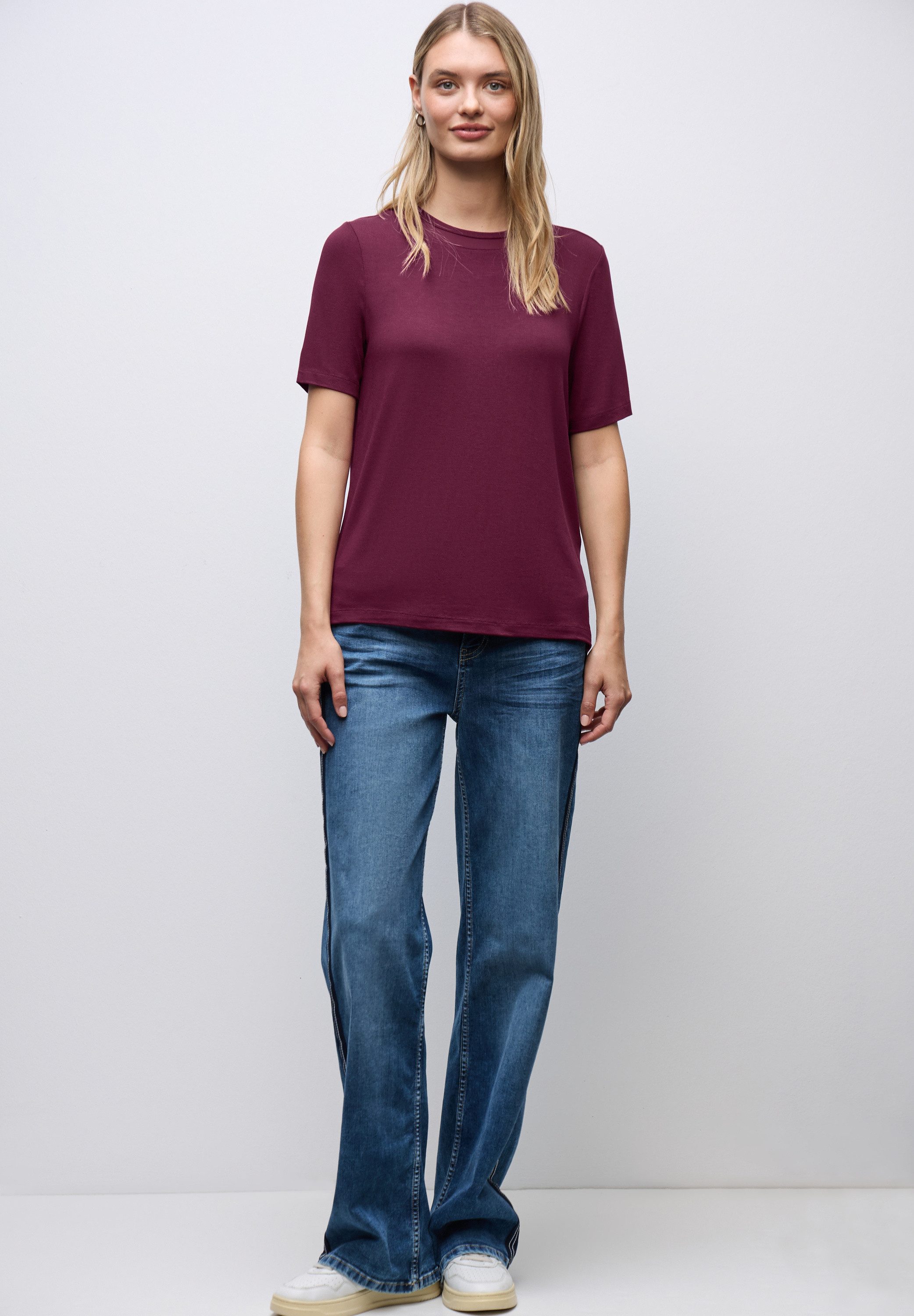 STREET ONE T-Shirt aus strecthigem Viskosematerial – Bild 4 von 5