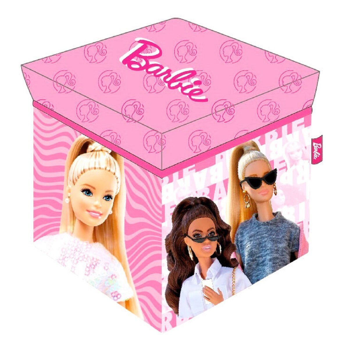 Barbie Aufbewahrungsbox Barbie Aufbewahrungsbox zusammenklappbar 30x30x30cm günstig online kaufen