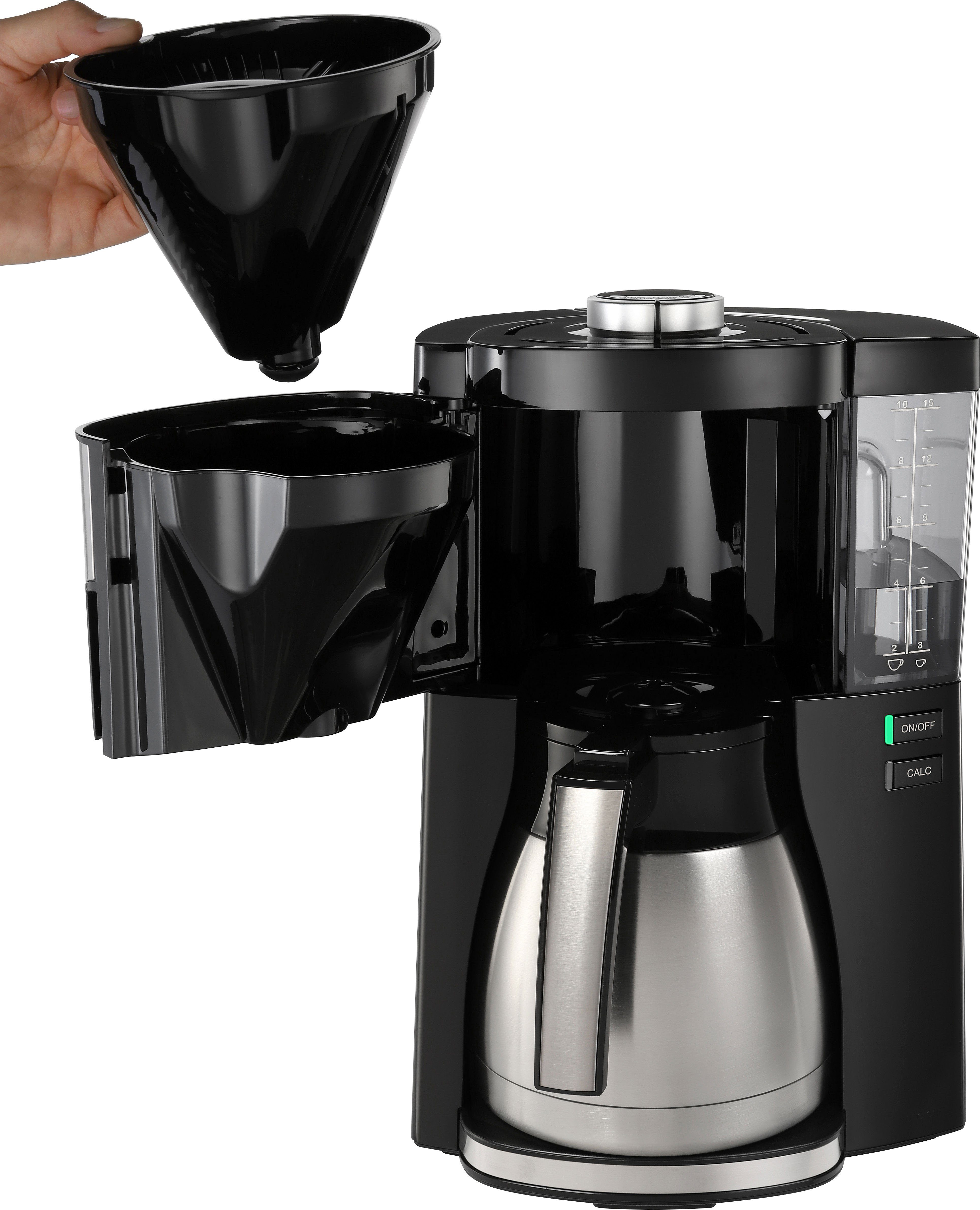 Melitta Filterkaffeemaschine Look® Therm Perfection 1025-16, 1,25l Kaffeekanne, Papierfilter 1x4
