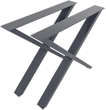CLP Schreibtisch Tischbeine Swift, Vierkantprofil, Metall, DIY