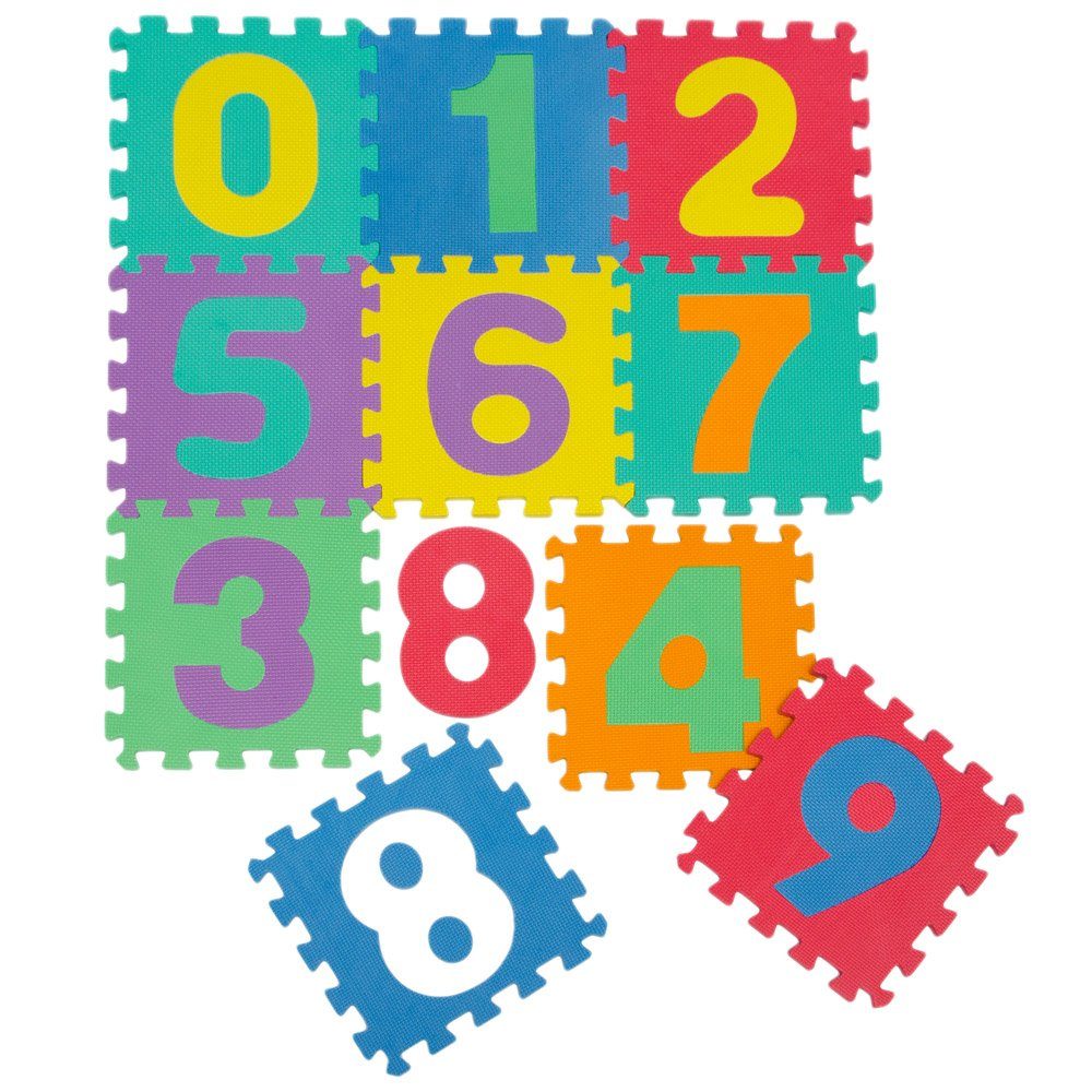 LittleTom Puzzlematte ab dem 1, Tag - 10 Teile Baby Spielmatte - 30 x 30 Kinder Krabbelmatte, (10-tlg), Spielunterlage für Babys und Kleinkinder - Kinderzimmer Puzzleteppich