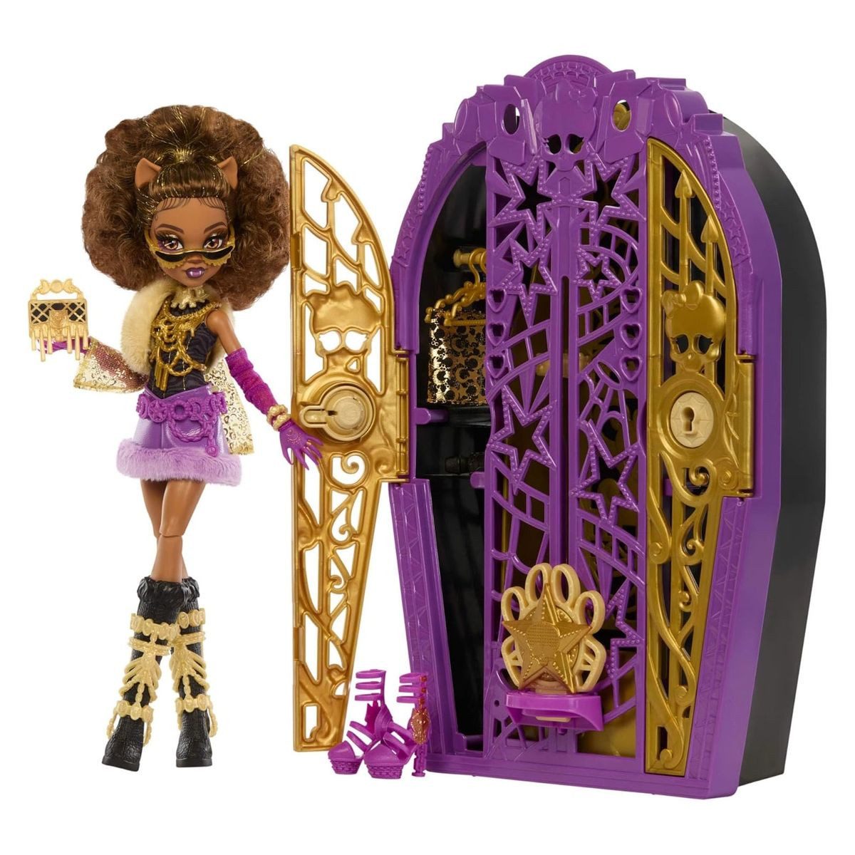 Mattel® Stehpuppe Monster High JBG80-Skulltimate Secrets Hauntlywood Mysteries–Clawdee