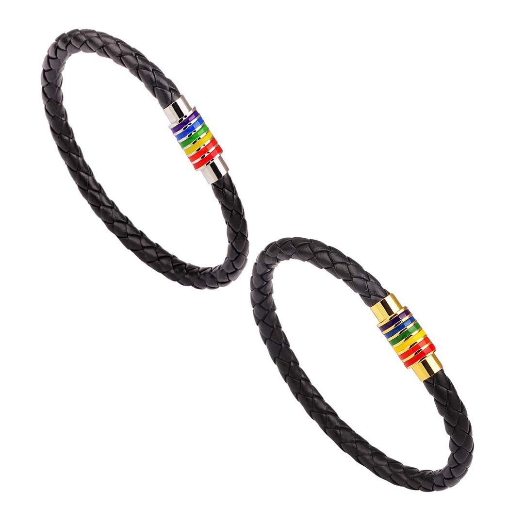 YANN Regenbogen-Verschlussarmbänder Bettelarmband (1-tlg)