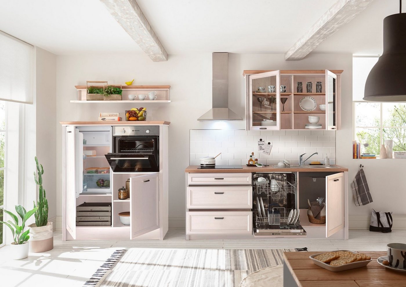 Home affaire Küchenzeile »Hedingen«, 344 cm,breit, wahlweise mit oder ohne E-Geräte-kaufen