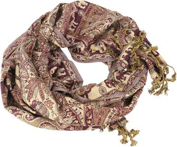 Guru-Shop Halstuch Indischer Pashmina Schal, Schultertuch, Boho..