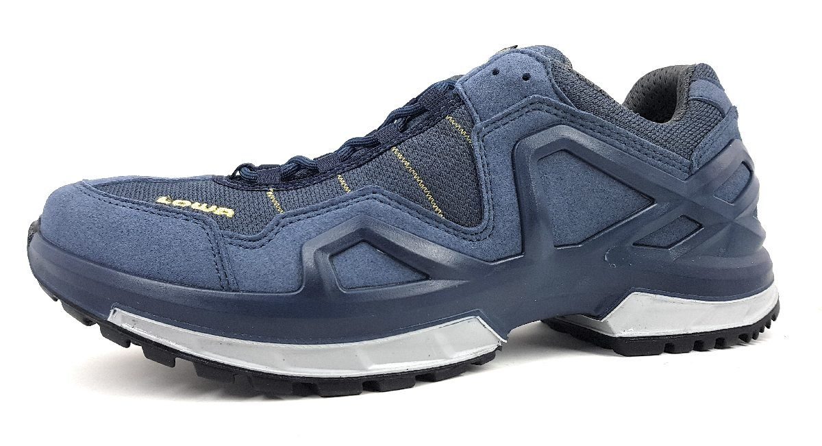 Wanderschuh stahlblau/senf Lowa Outdoorschuh